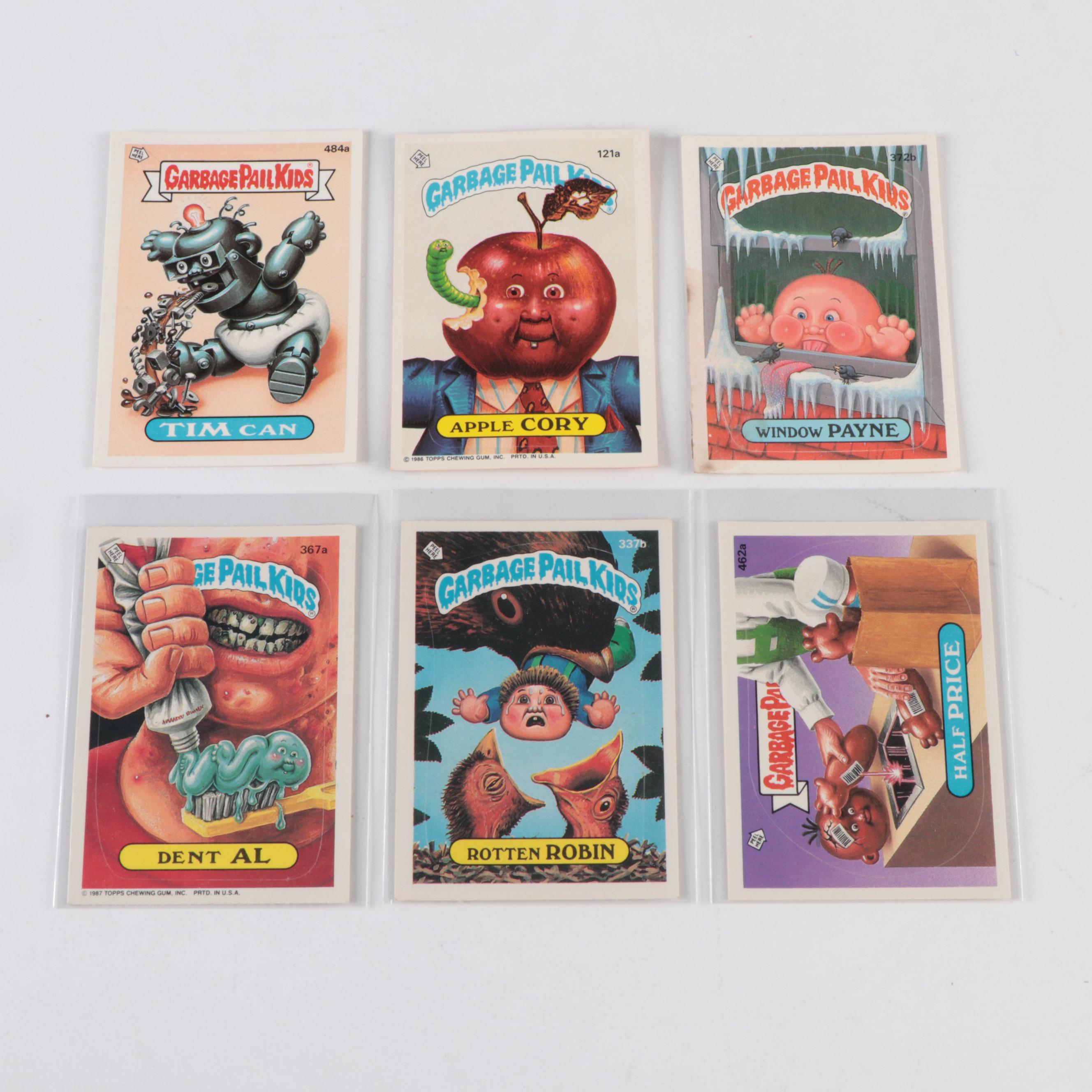 Topps Garbage Pail Kids Trading Cards with Tim Can, Rotten Robin and More, 1980s