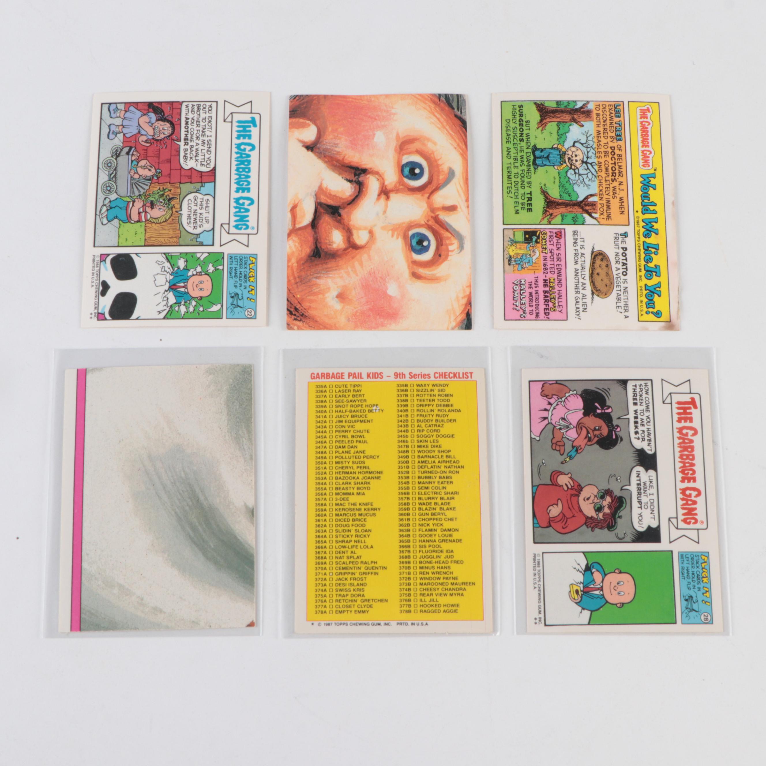 Topps Garbage Pail Kids Trading Cards with Tim Can, Rotten Robin and More, 1980s