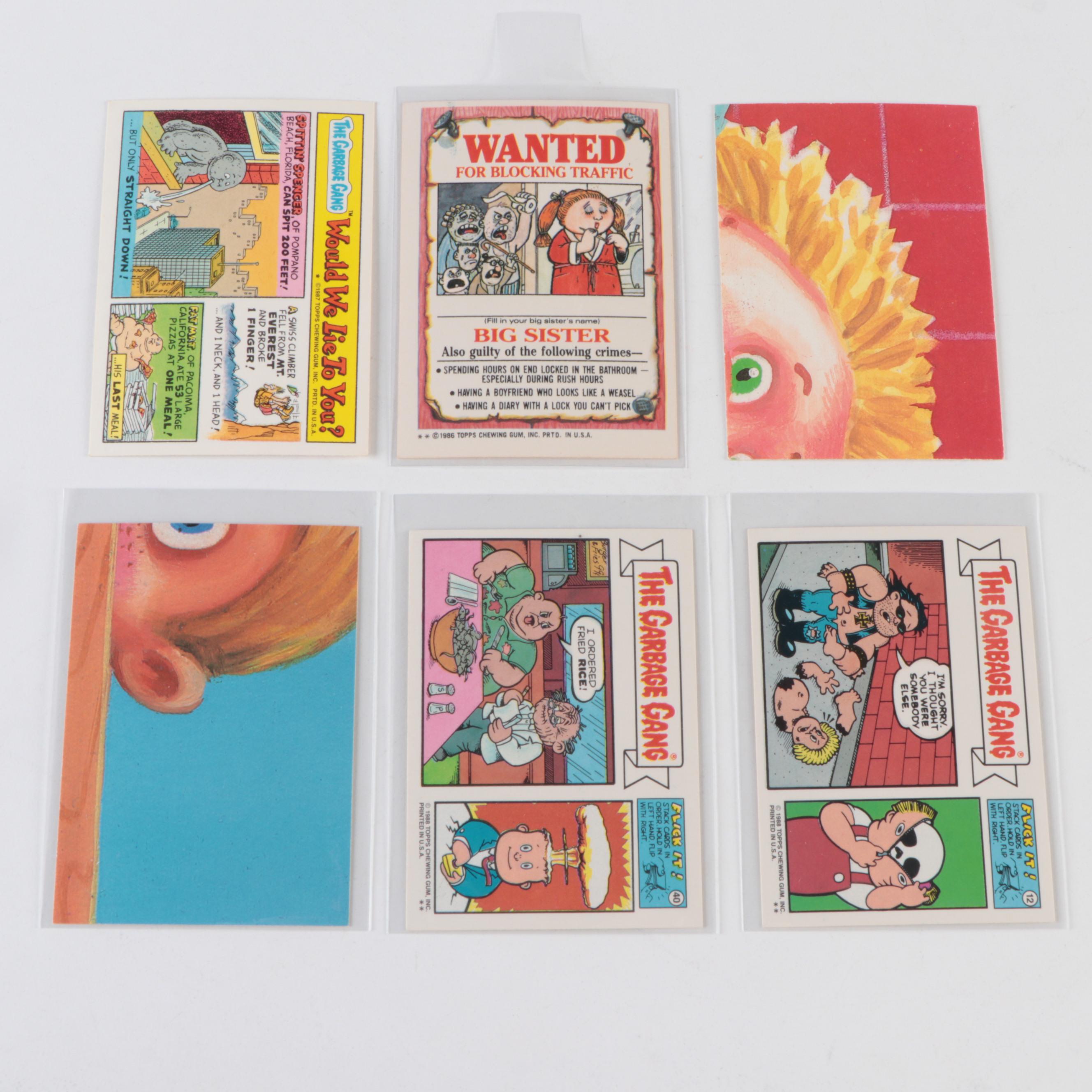 Topps Garbage Pail Kids Trading Cards with Tim Can, Rotten Robin and More, 1980s