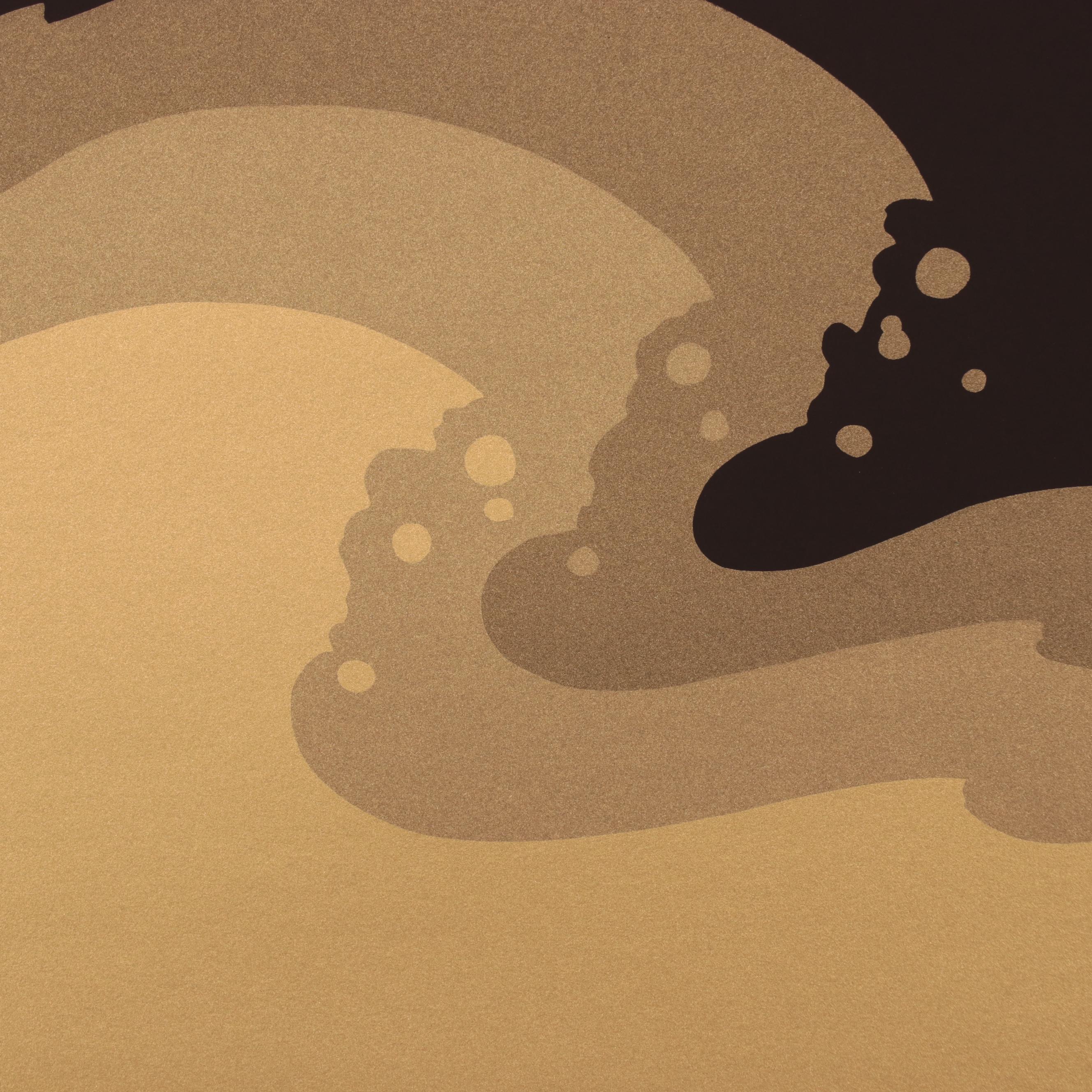 Thomas Whelan Benton Serigraph "Golden Waves," 1979