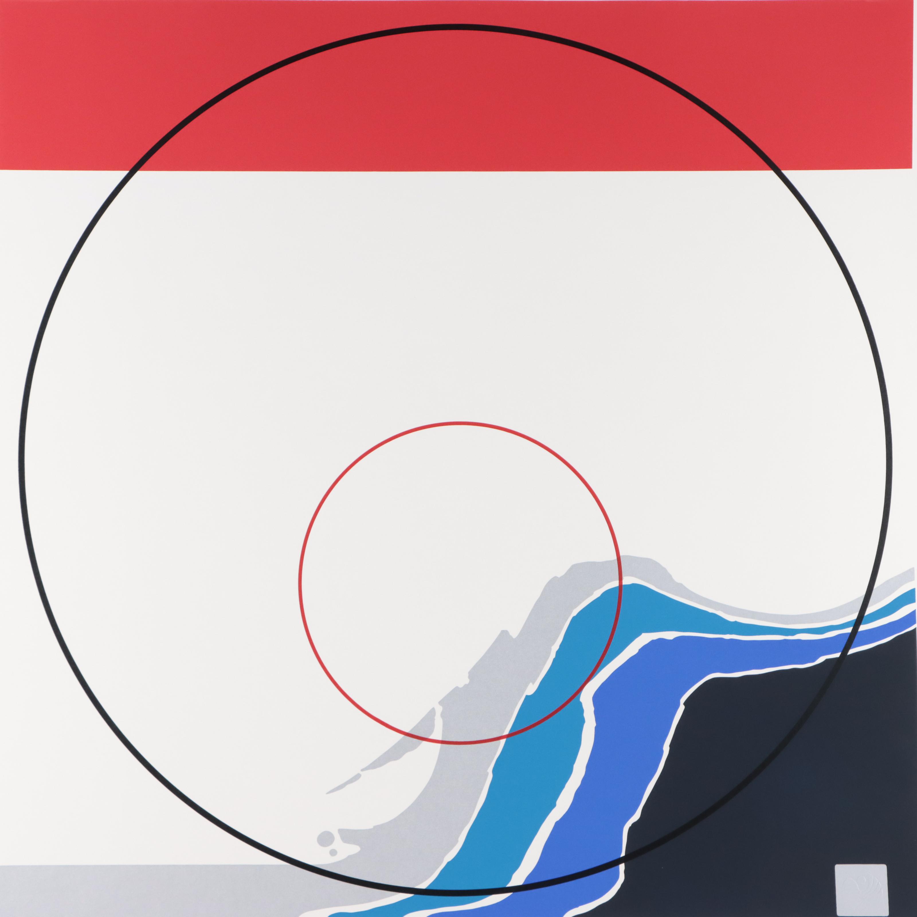 Thomas Whelan Benton Serigraph "Blue Landscape," 1979