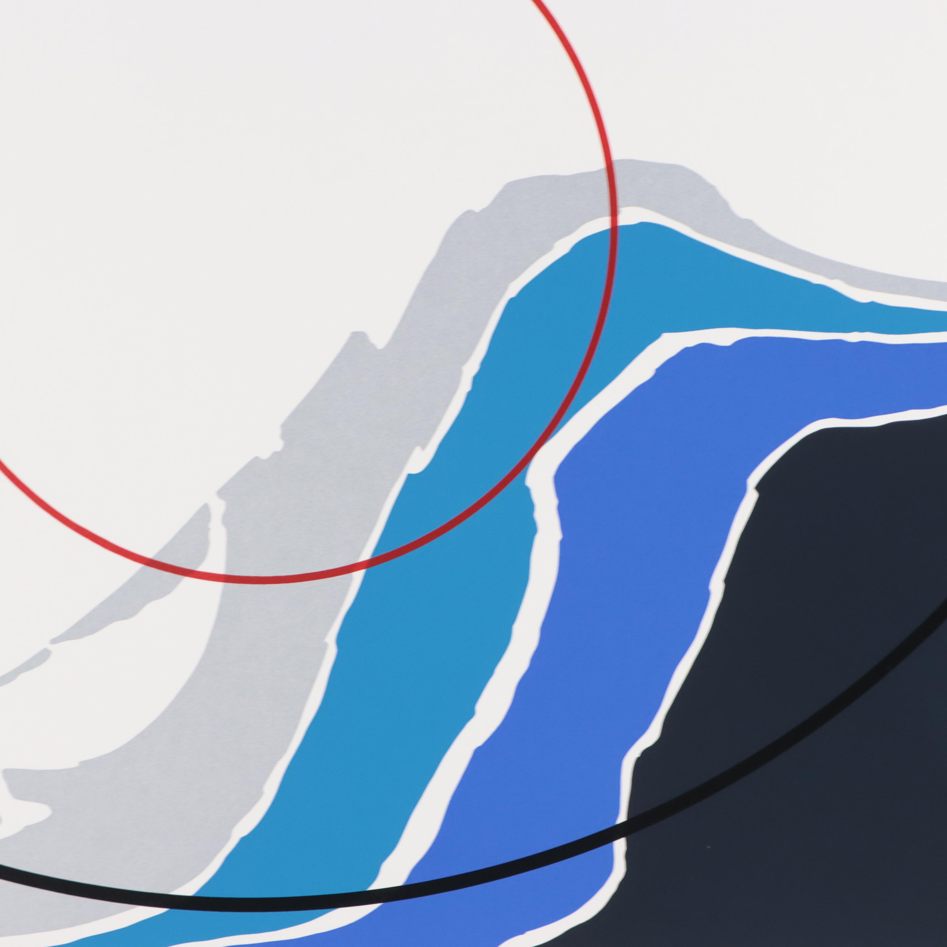 Thomas Whelan Benton Serigraph "Blue Landscape," 1979