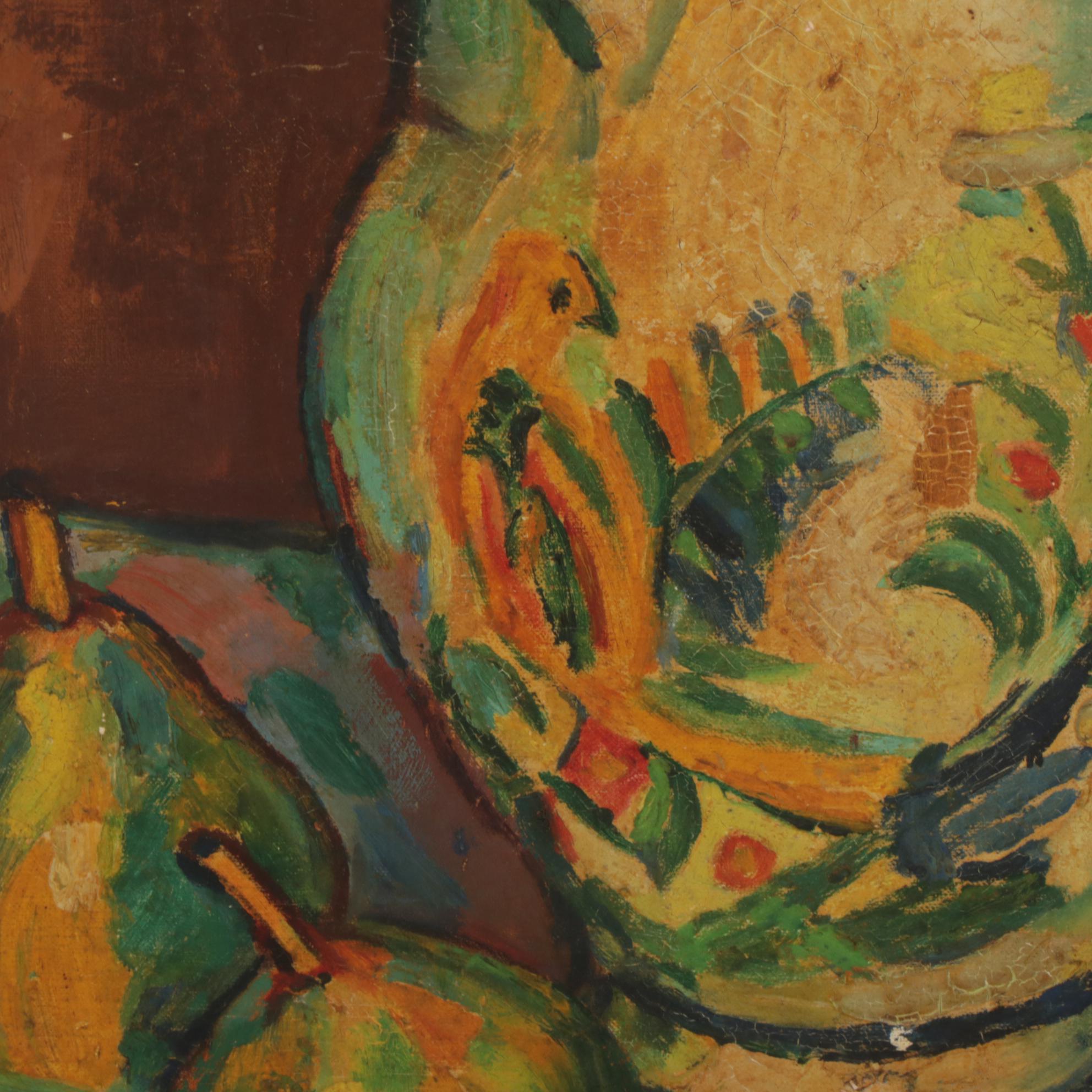 Jerome Blum Floral Still Life Oil Painting, 1928