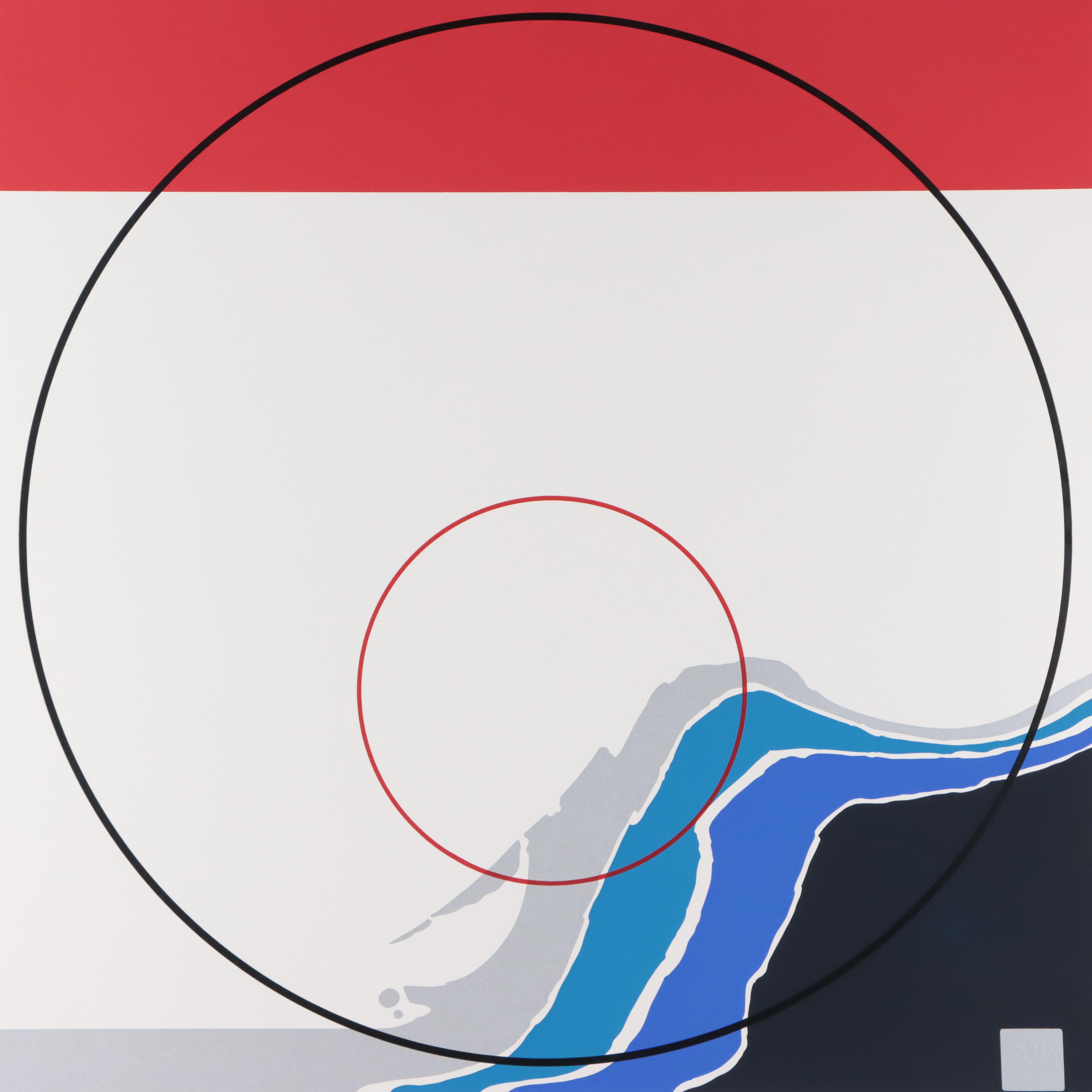 Thomas Whelan Benton Serigraph "Blue Landscape," 1979