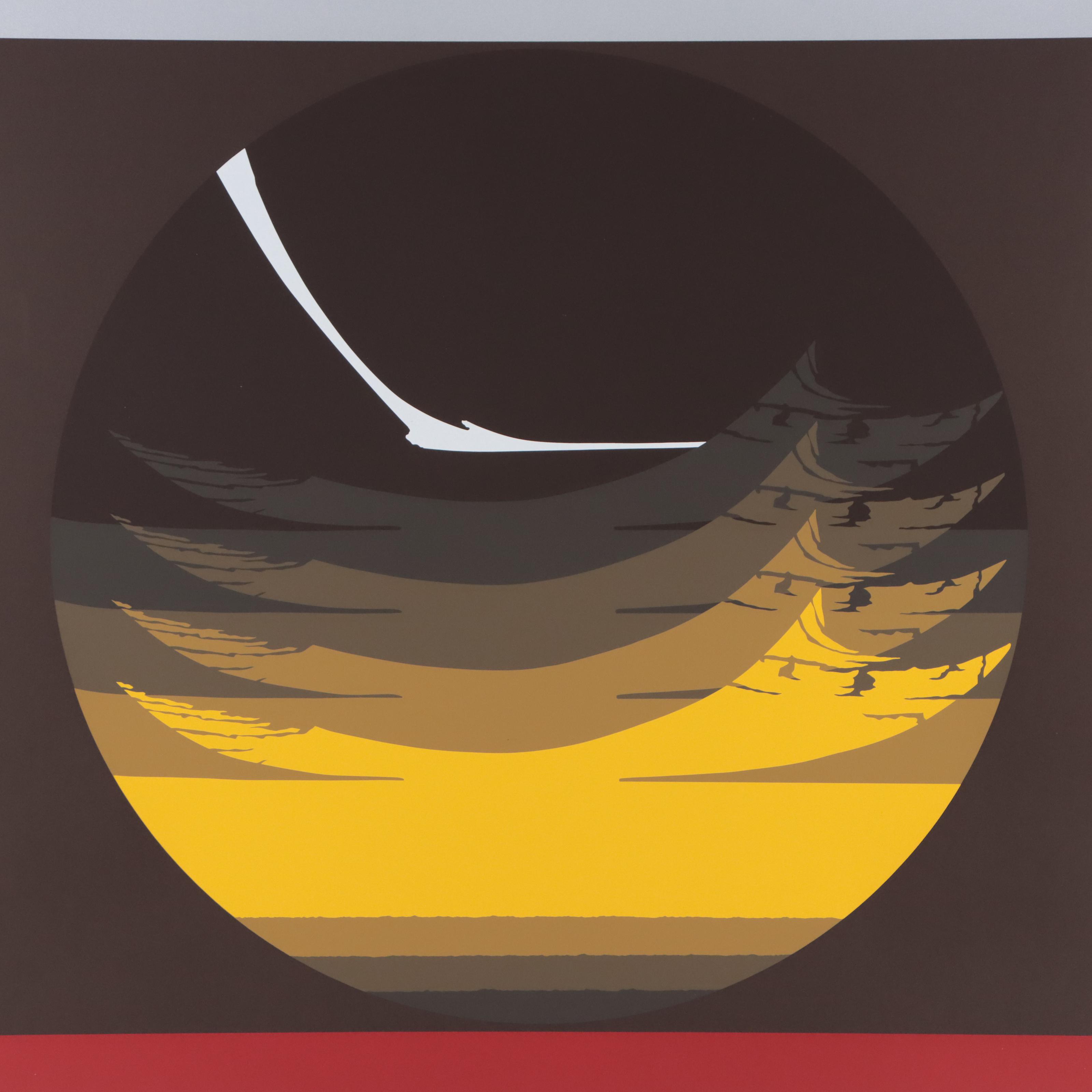 Thomas Whelan Benton Serigraph "Gate Series - Yellow," 1981