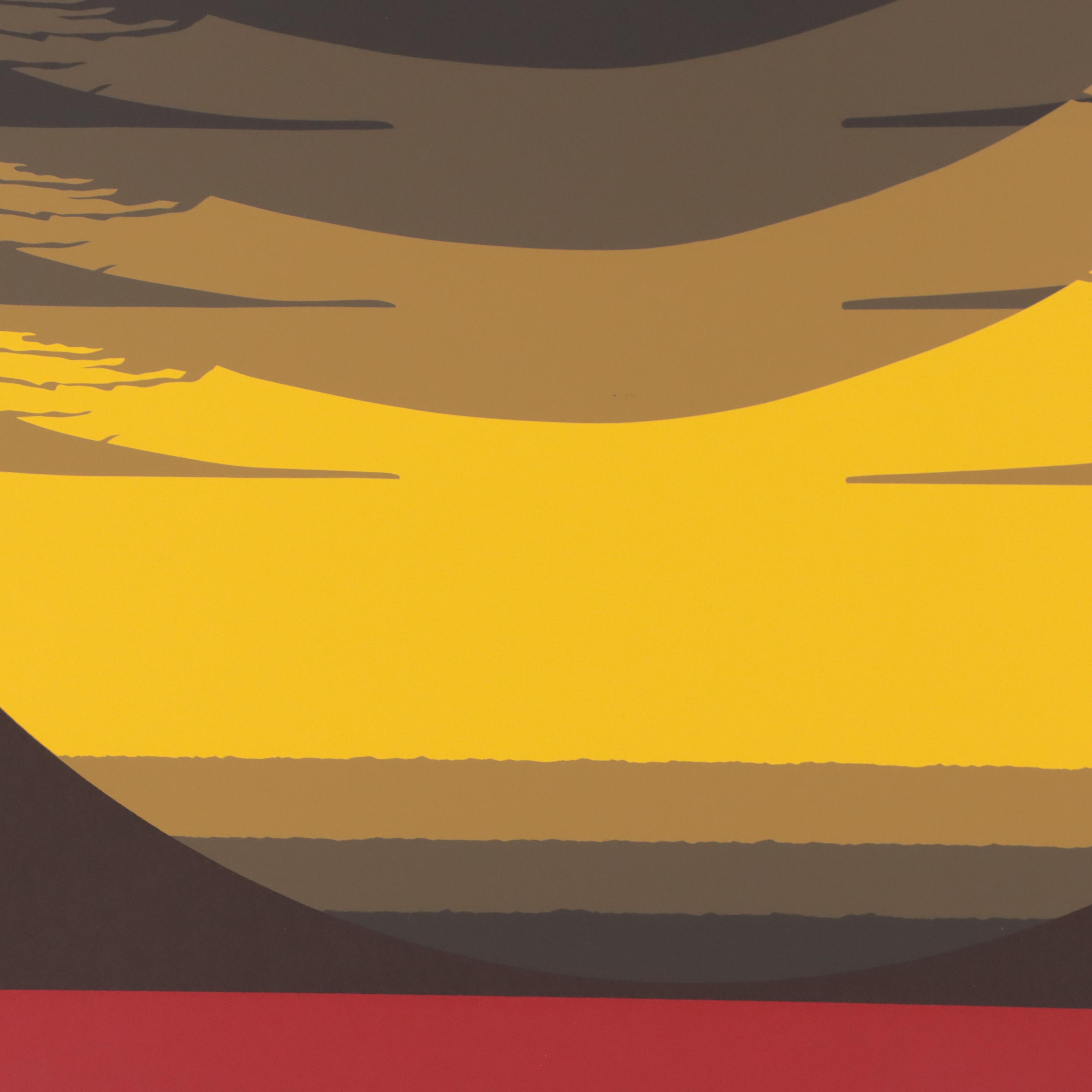 Thomas Whelan Benton Serigraph "Gate Series - Yellow," 1981