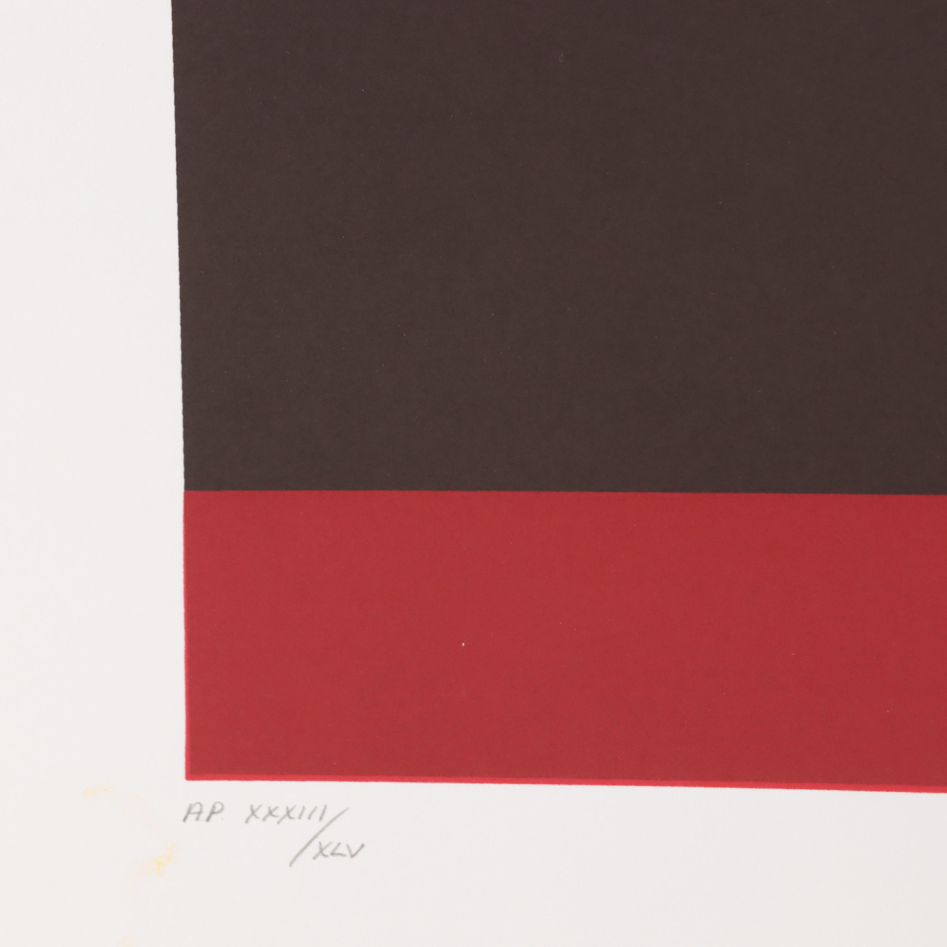 Thomas Whelan Benton Serigraph "Gate Series - Yellow," 1981