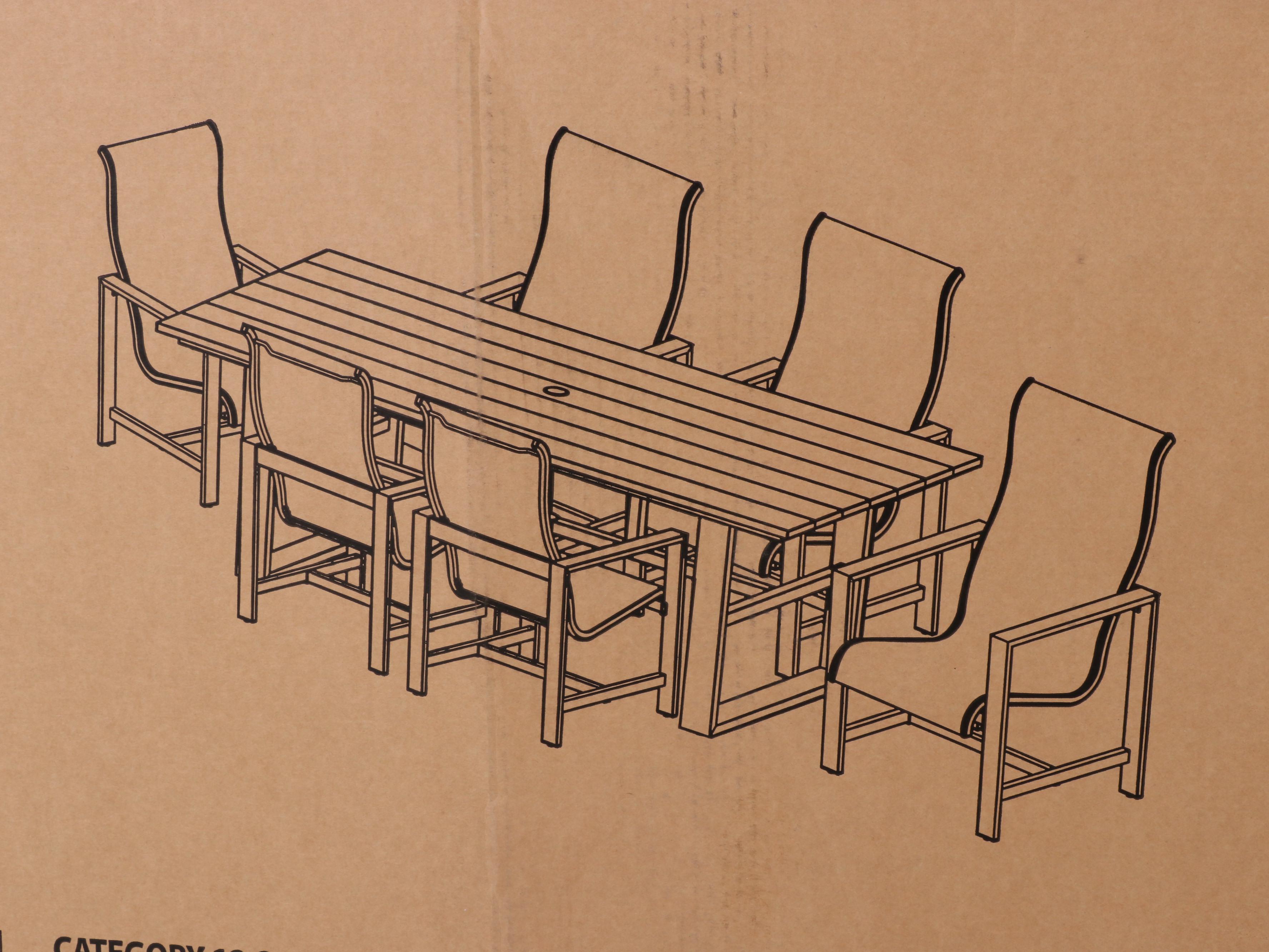 Member's Mark Avondale Seven-Piece Sling Dining Set