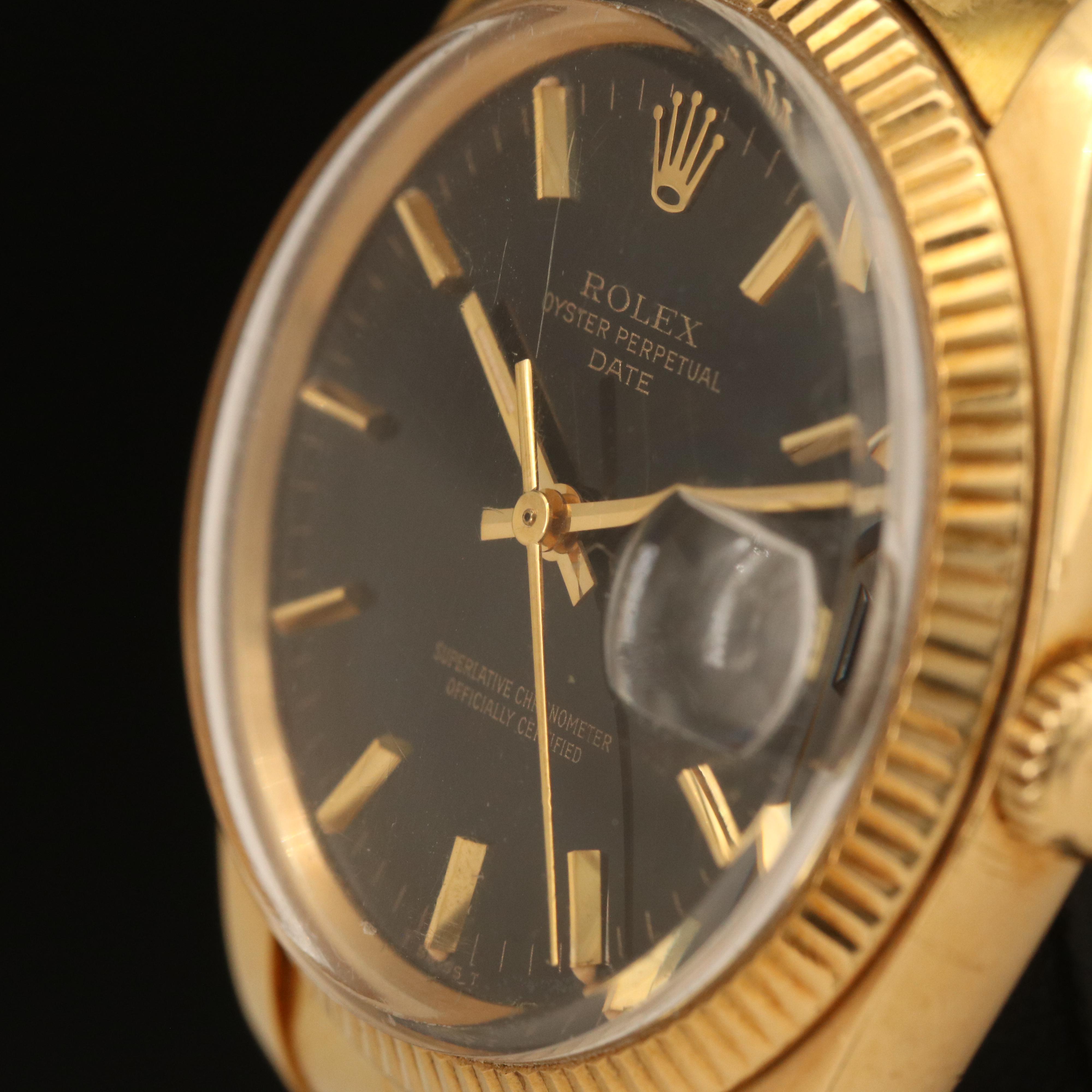Vintage 1977 18K Rolex Oyster Perpetual Date Watch