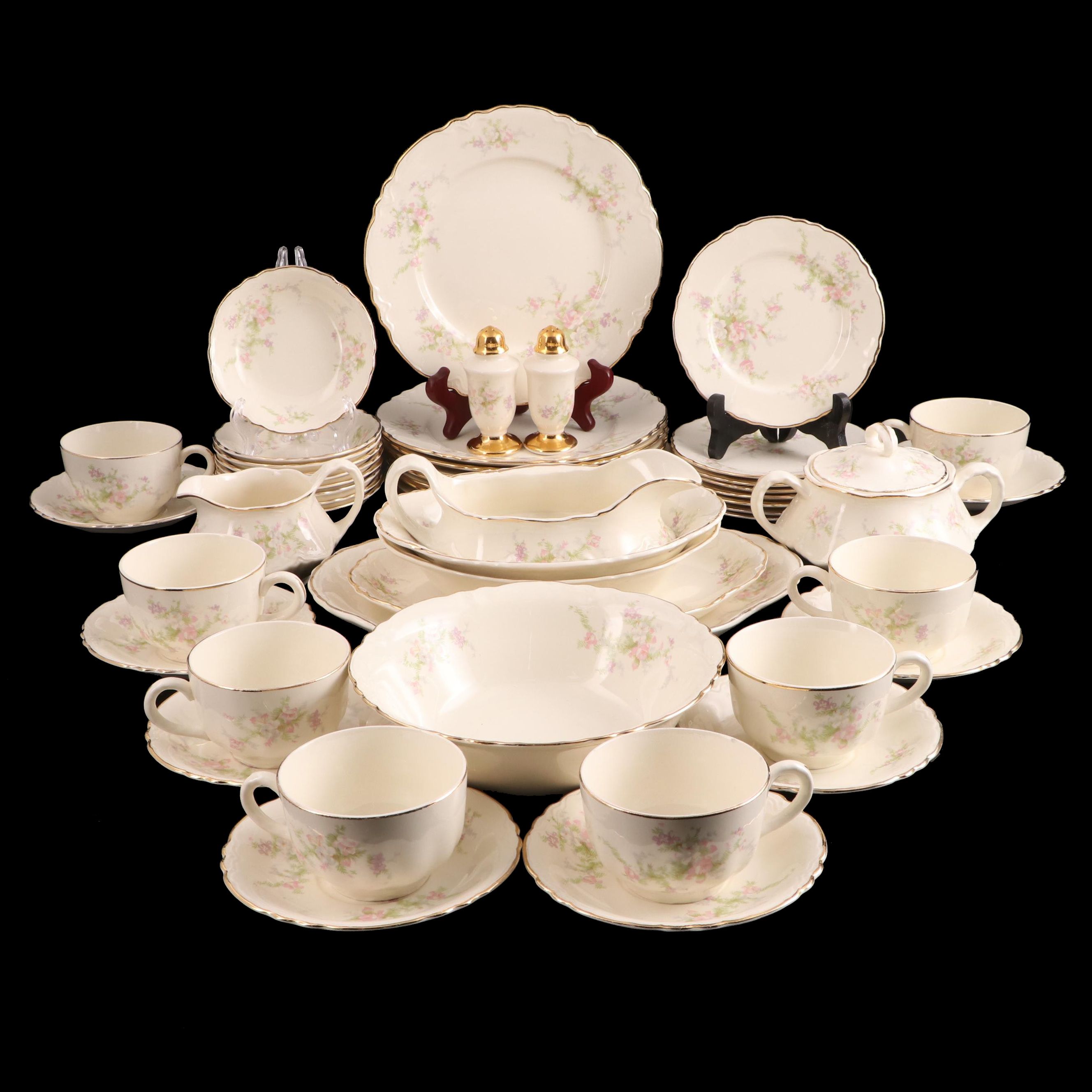 Homer Laughlin "Jean" Earthenware Dinnerware and Serveware, Mid-20th Century