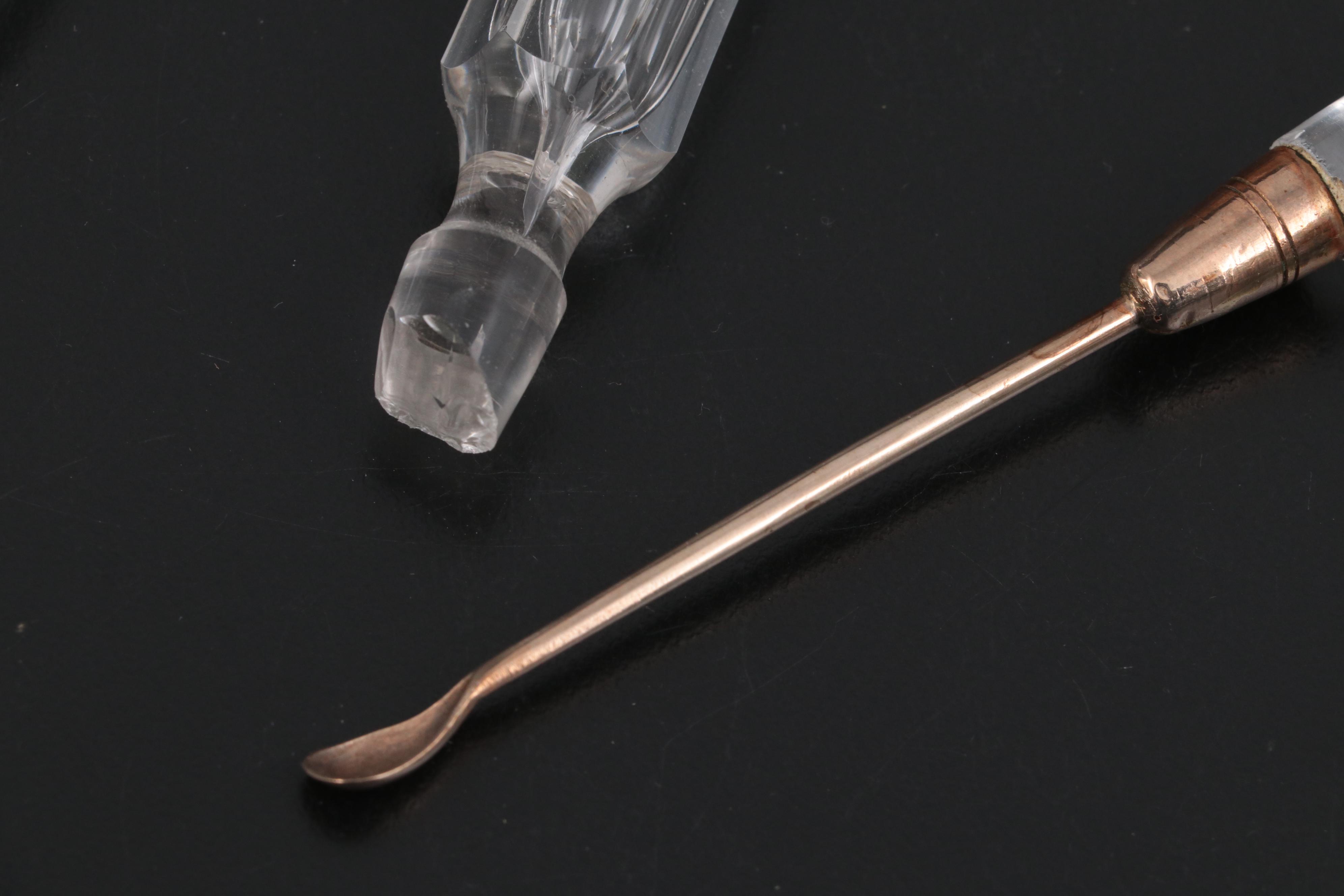 English Victorian Silver Plate Cruet Caddy with with Cut Glass Bottles