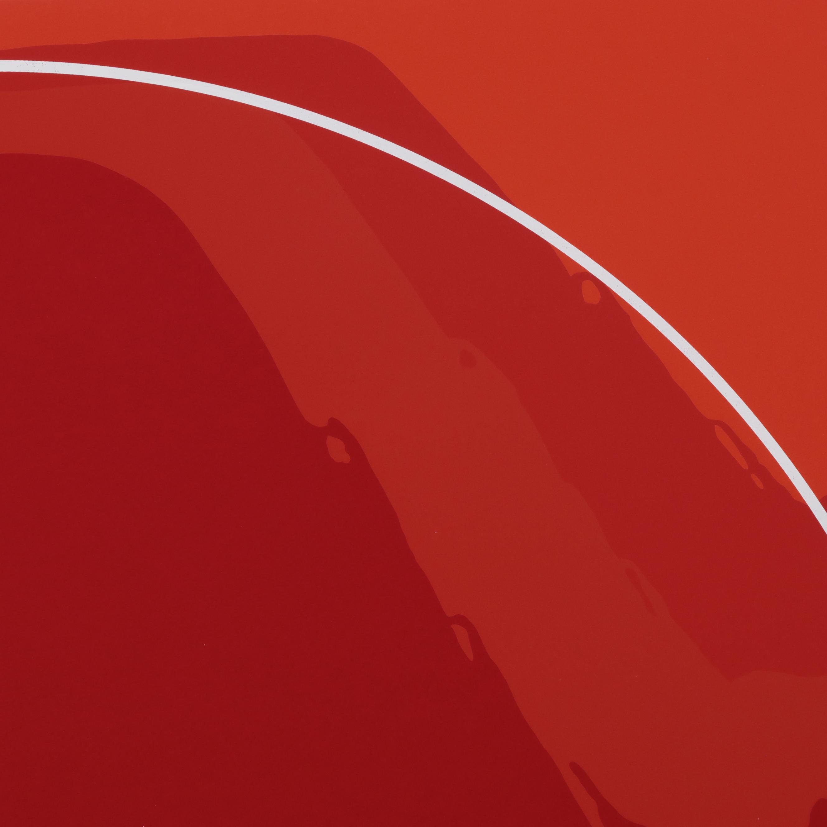 Thomas Whelan Benton Serigraph "Red Landscape," 1979