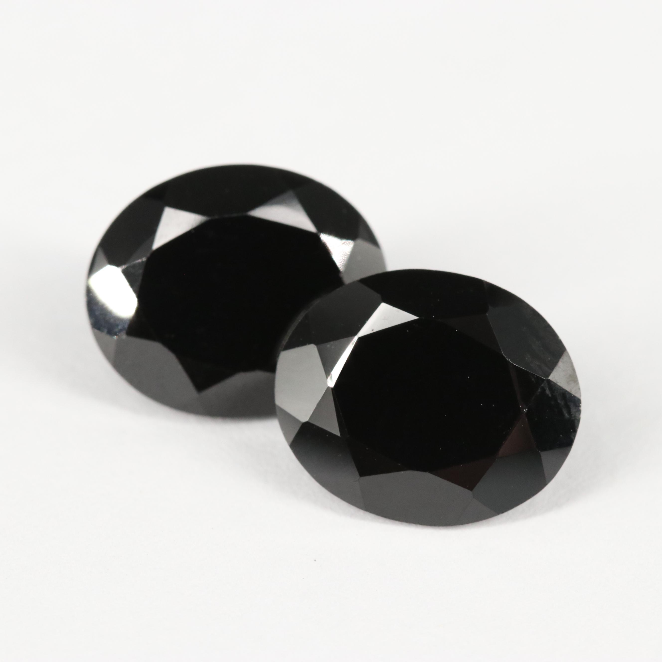Loose 12.23 CTW Black Spinel
