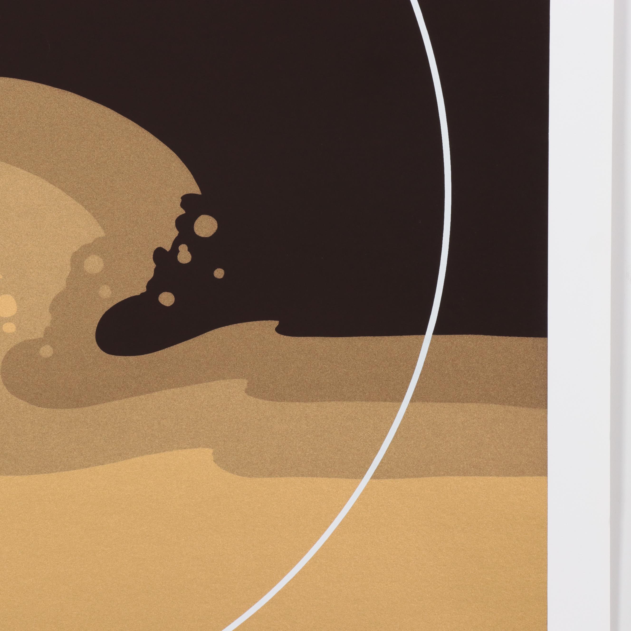 Thomas Whelan Benton Serigraph "Golden Waves," 1979