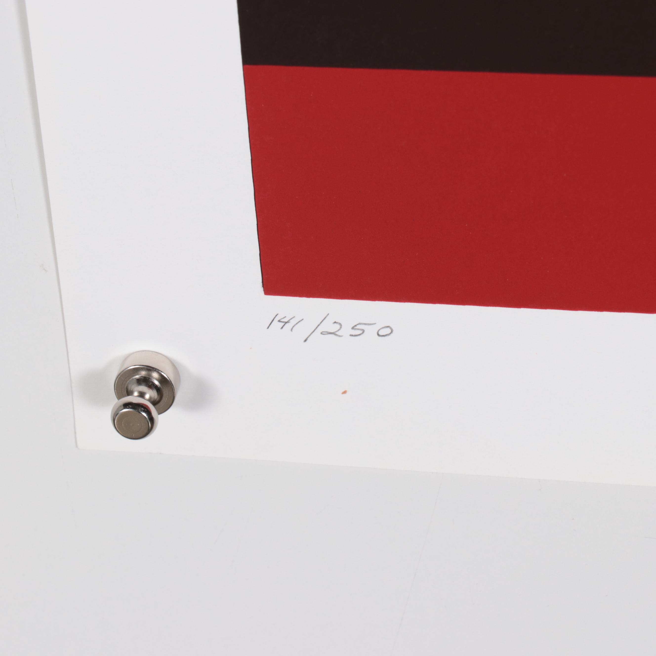 Thomas Whelan Benton Serigraph "Golden Waves," 1979