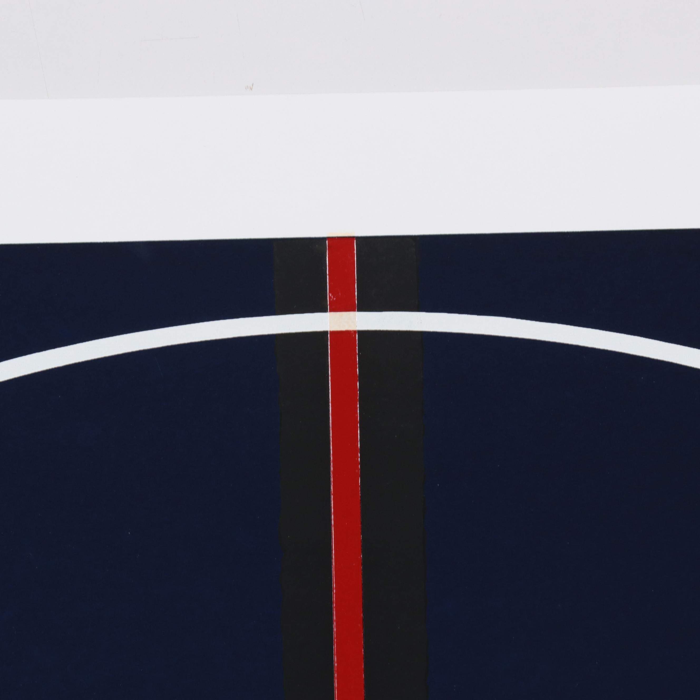 Thomas Whelan Benton Serigraph "Earth Series - Blue," 1979