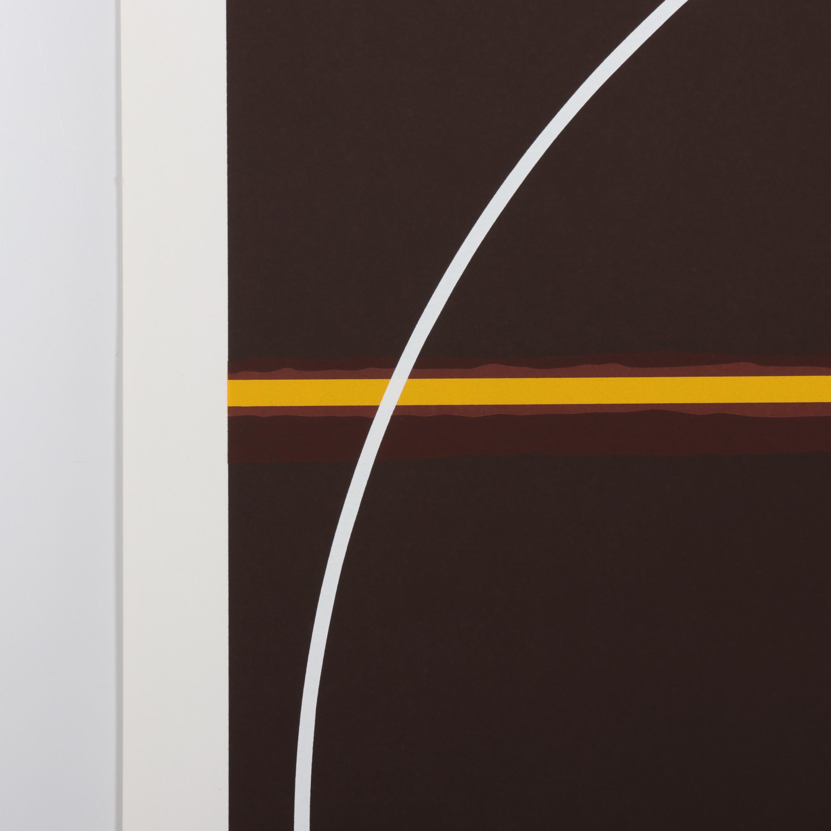 Thomas Whelan Benton Serigraph "Red Mountain," 1981