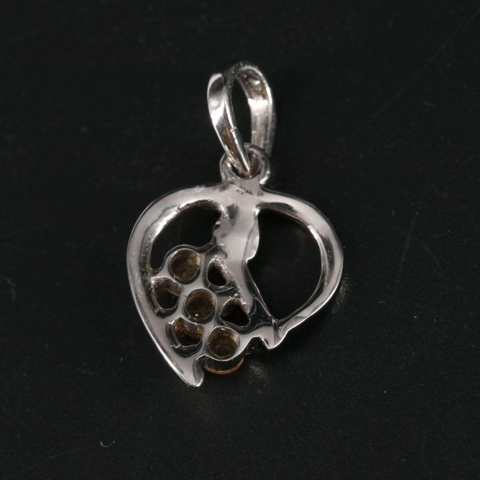 Sterling Citrine Pendant