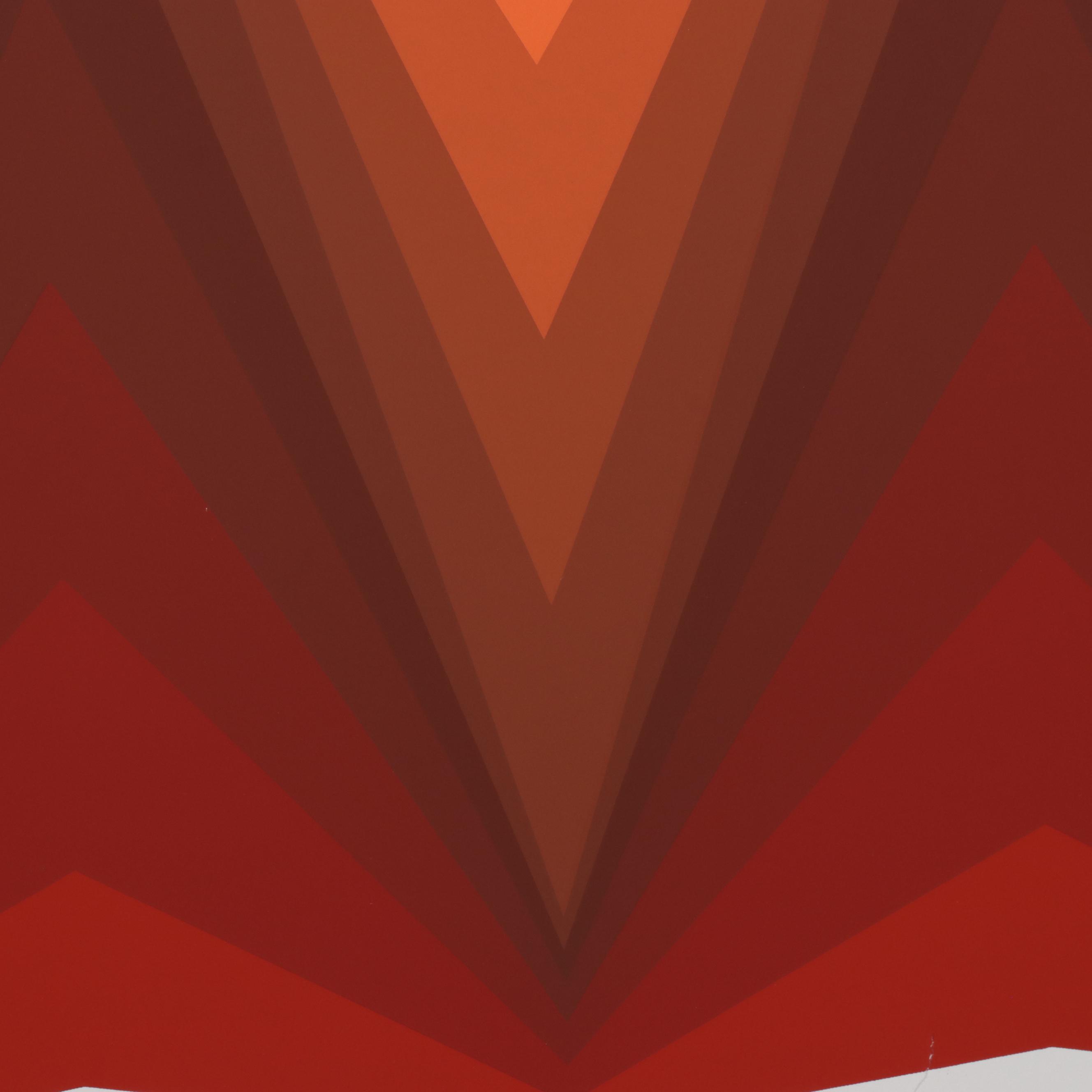 Jurgen Peters Op Art Serigraph, 1980