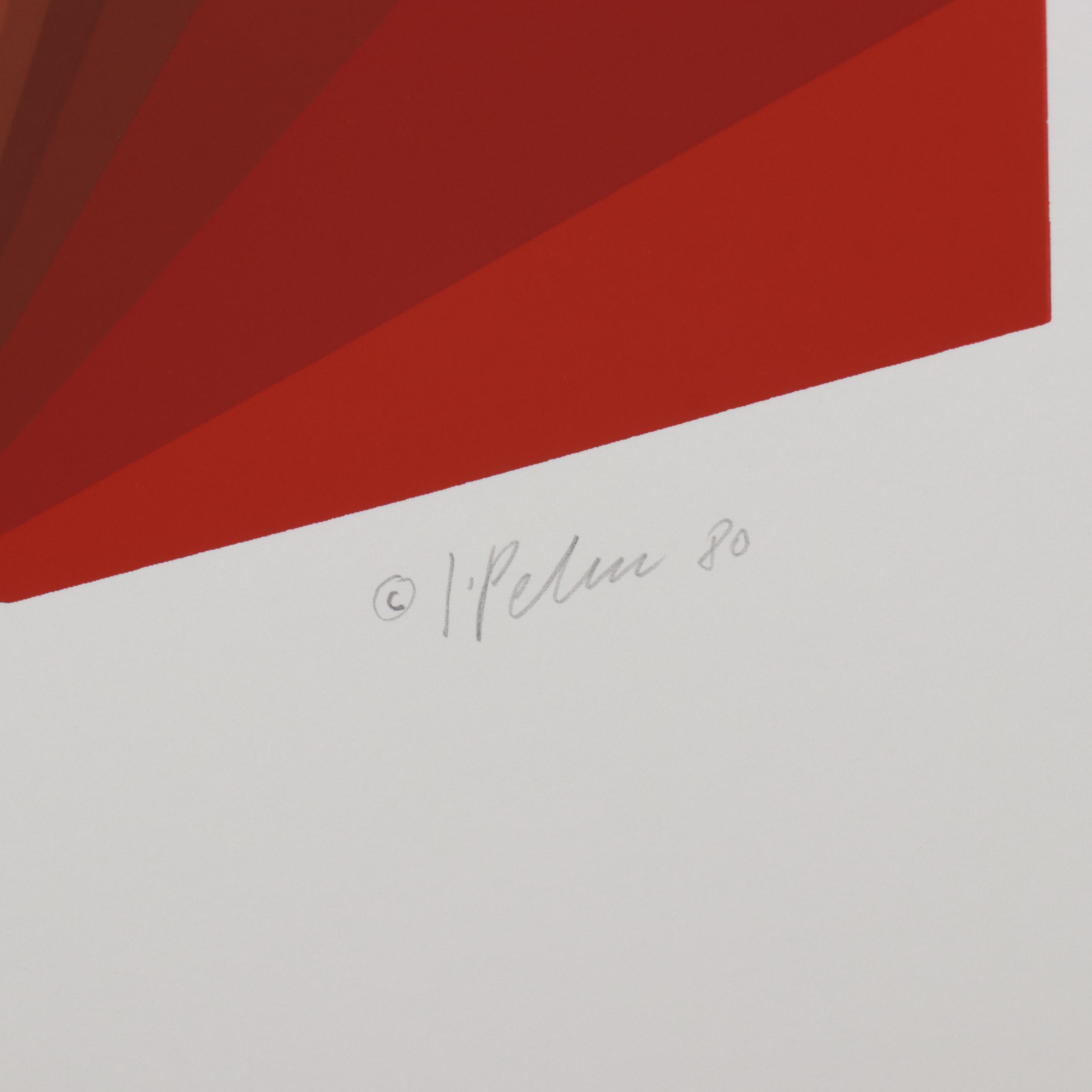 Jurgen Peters Op Art Serigraph, 1980