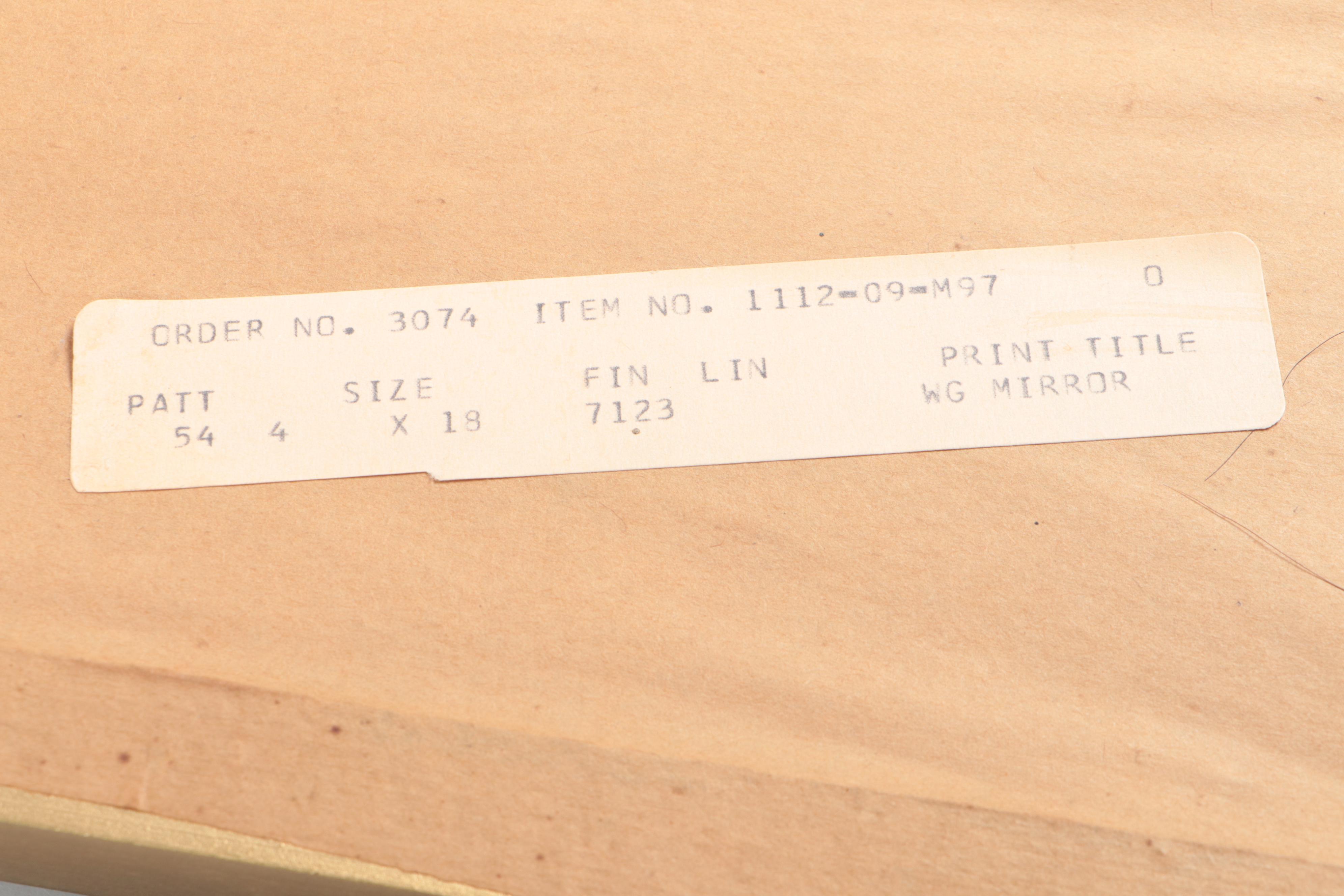 Baroque Style Mirrors with Gold Finish and Other Clam Shell Wall Shelf