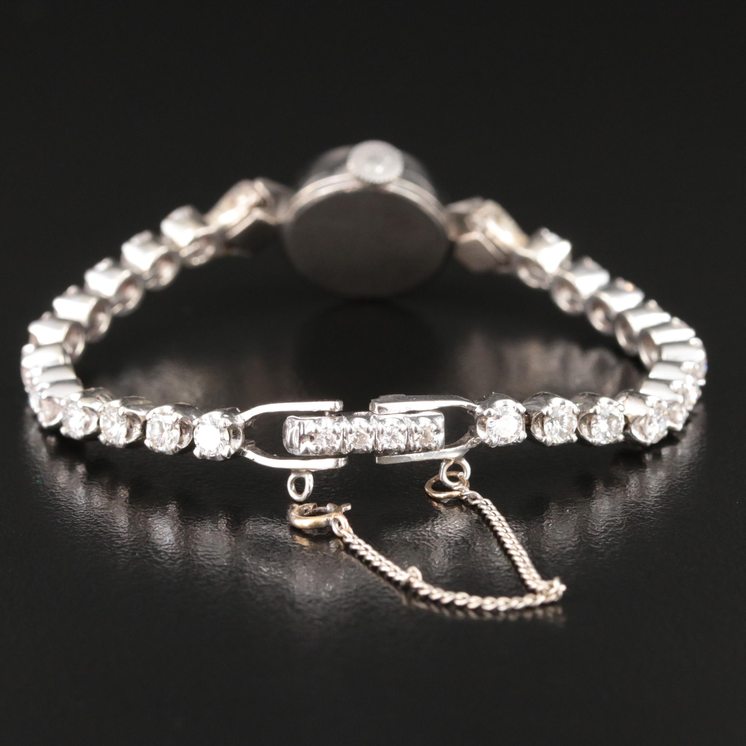 Vintage Rolex 18K Orchid Watch with 14K 3.62 CTW Diamond Bracelet