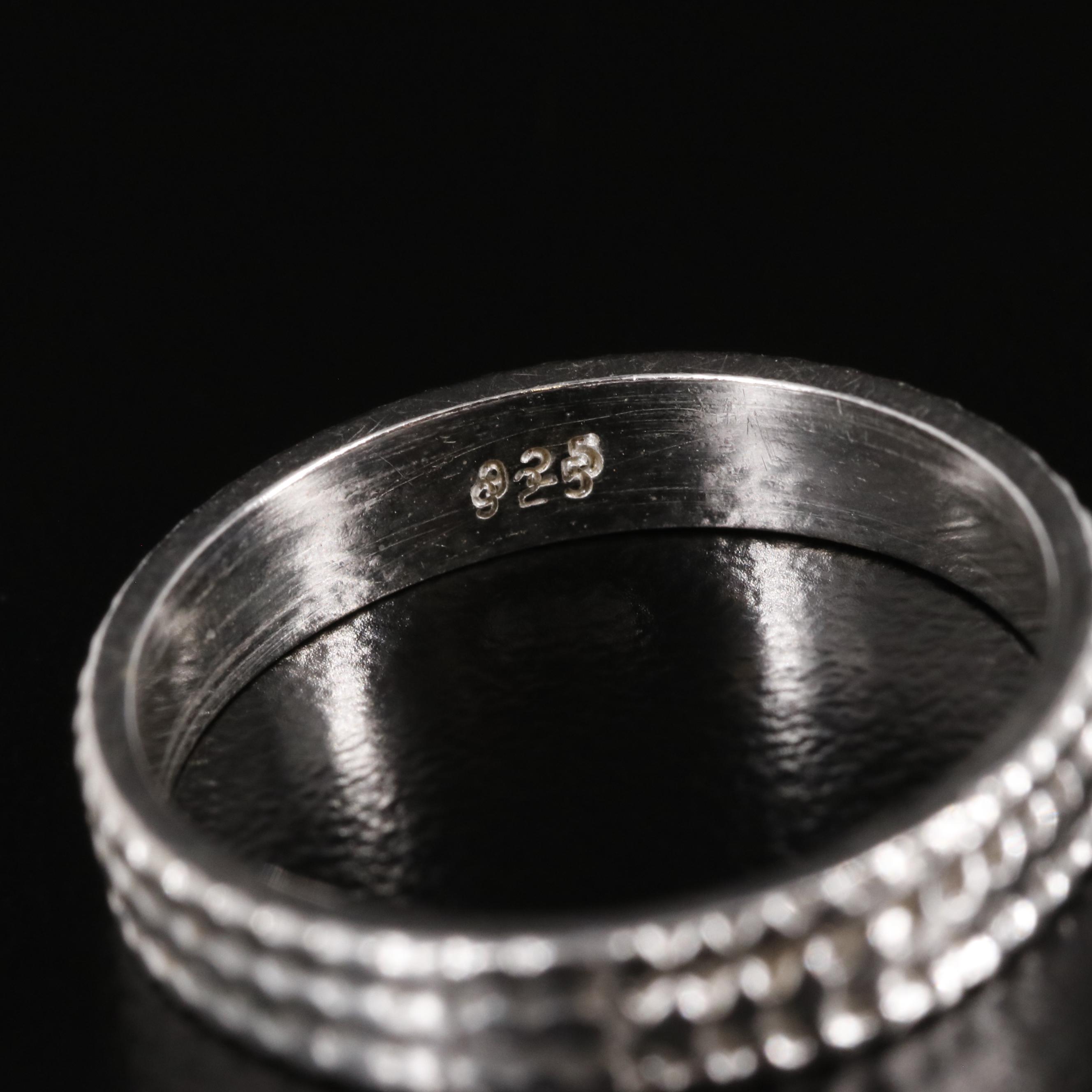 Sterling Textured Band