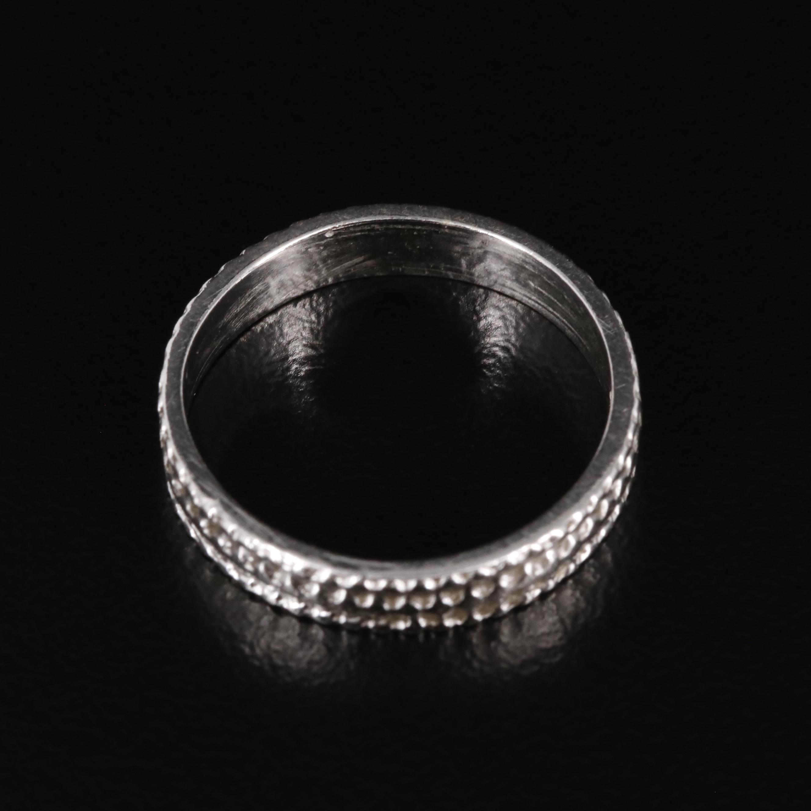 Sterling Textured Band