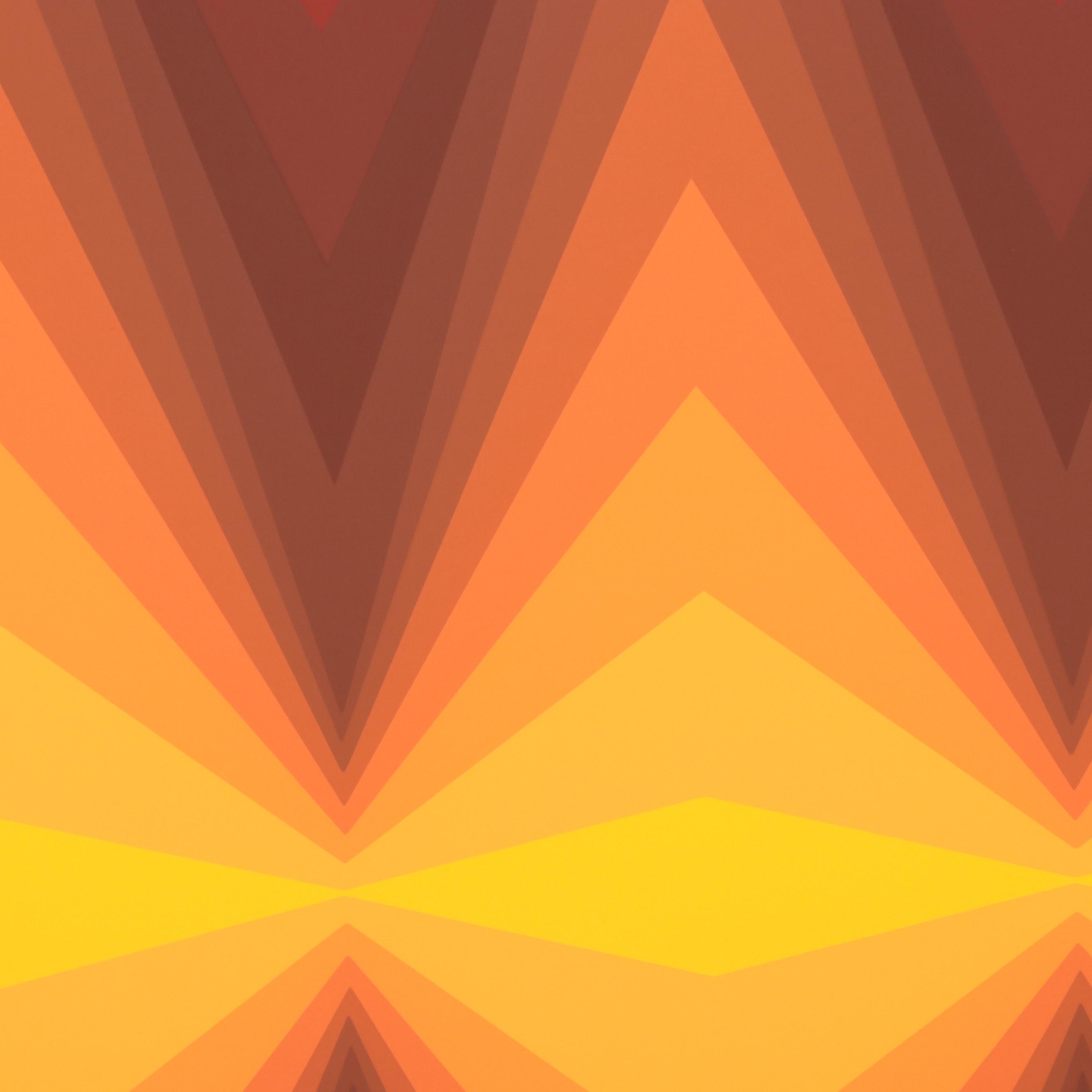 Jurgen Peters Op Art Serigraph, 1980