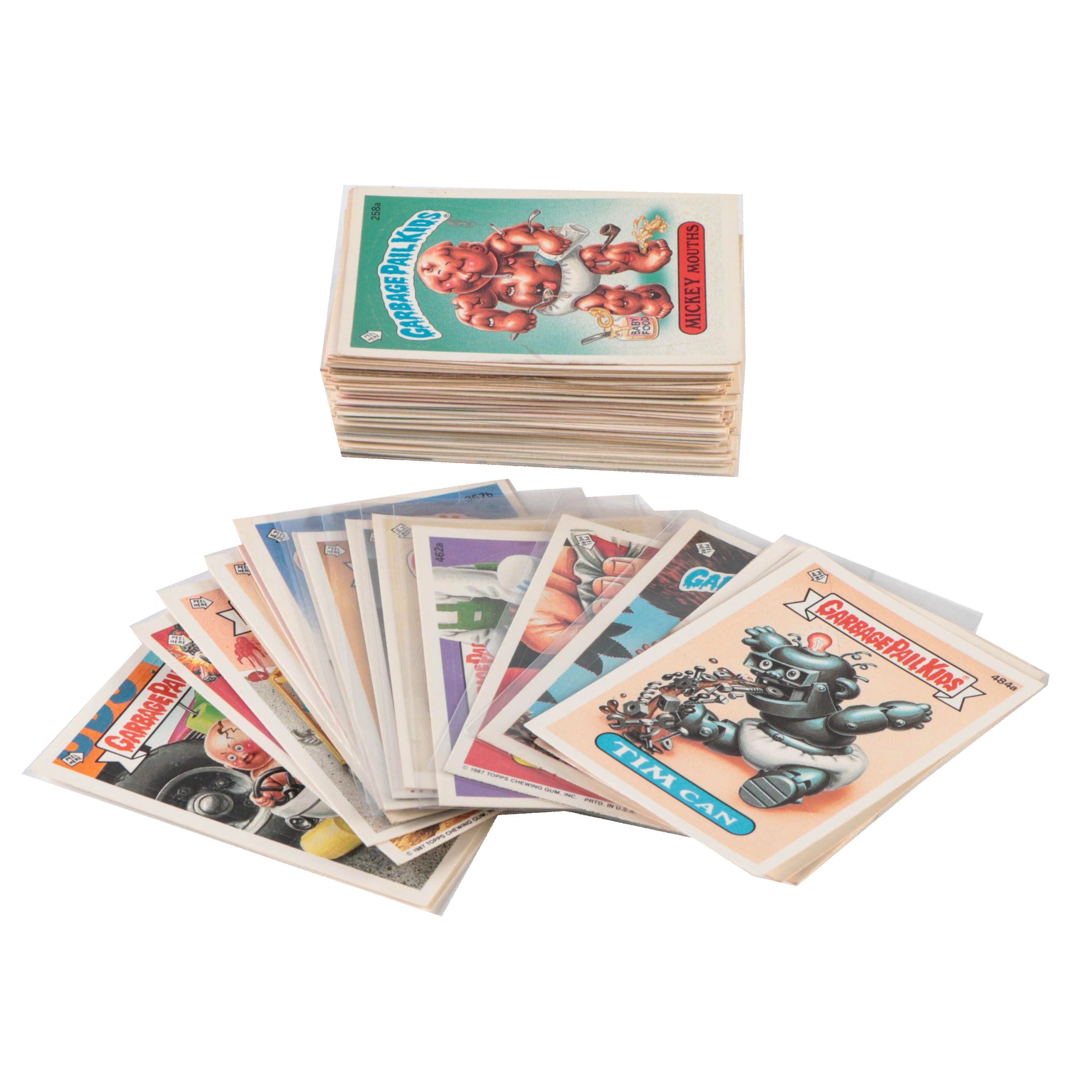 Topps Garbage Pail Kids Trading Cards with Tim Can, Rotten Robin and More, 1980s