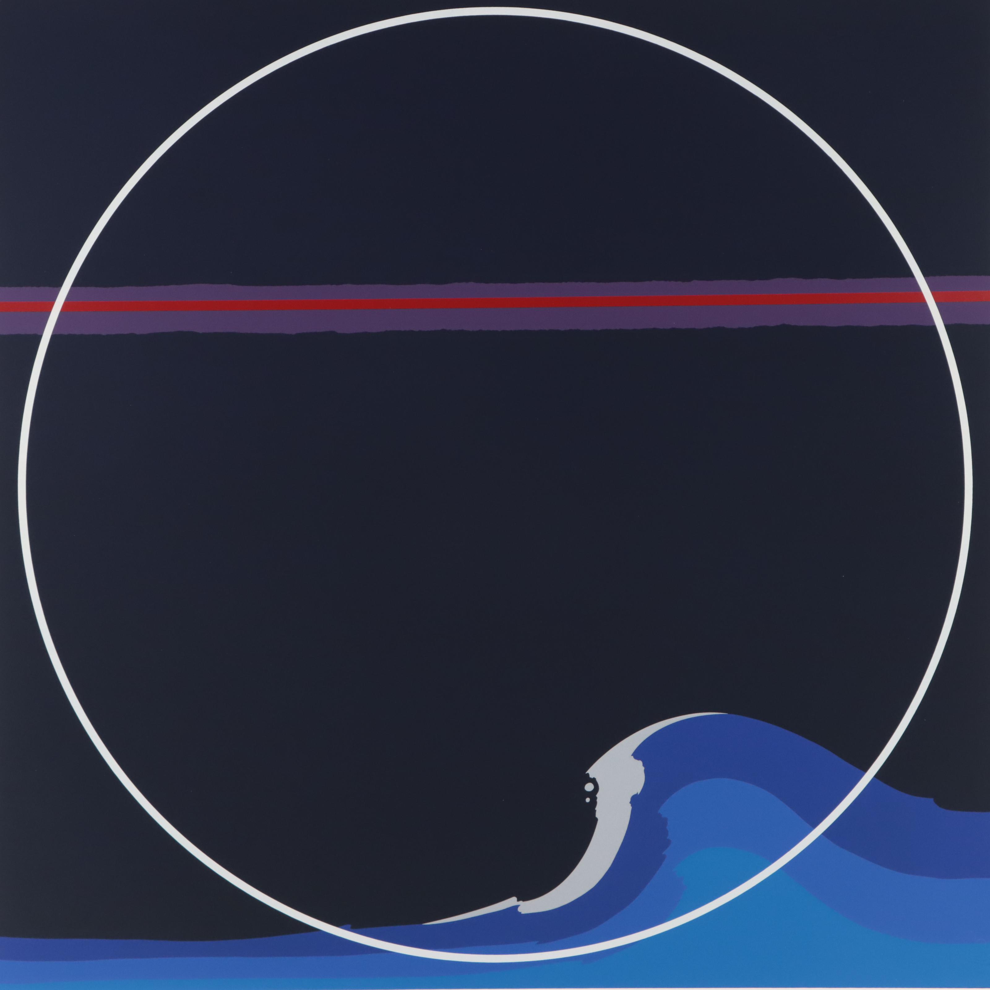 Thomas Whelan Benton Serigraph "White Cap," 1979