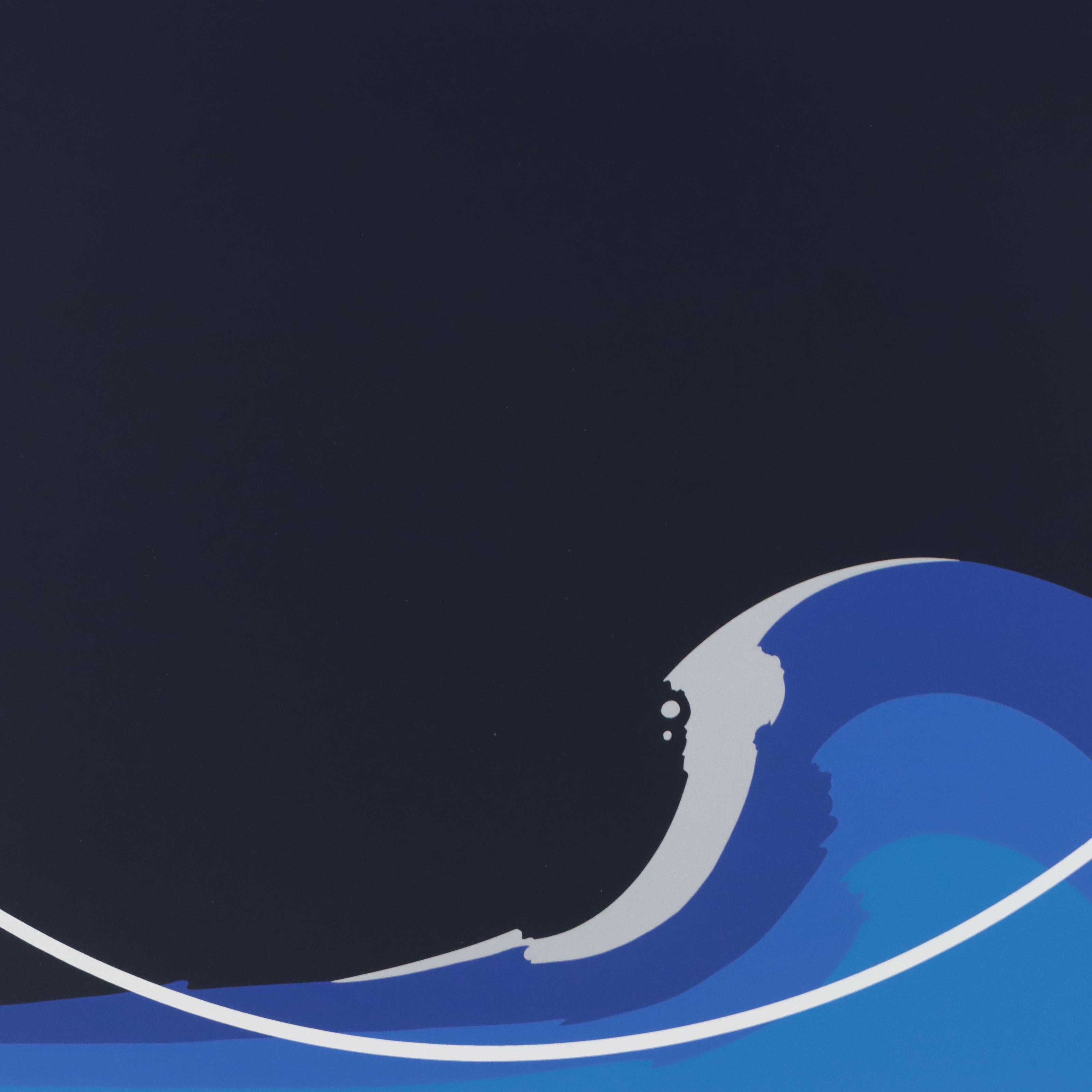 Thomas Whelan Benton Serigraph "White Cap," 1979