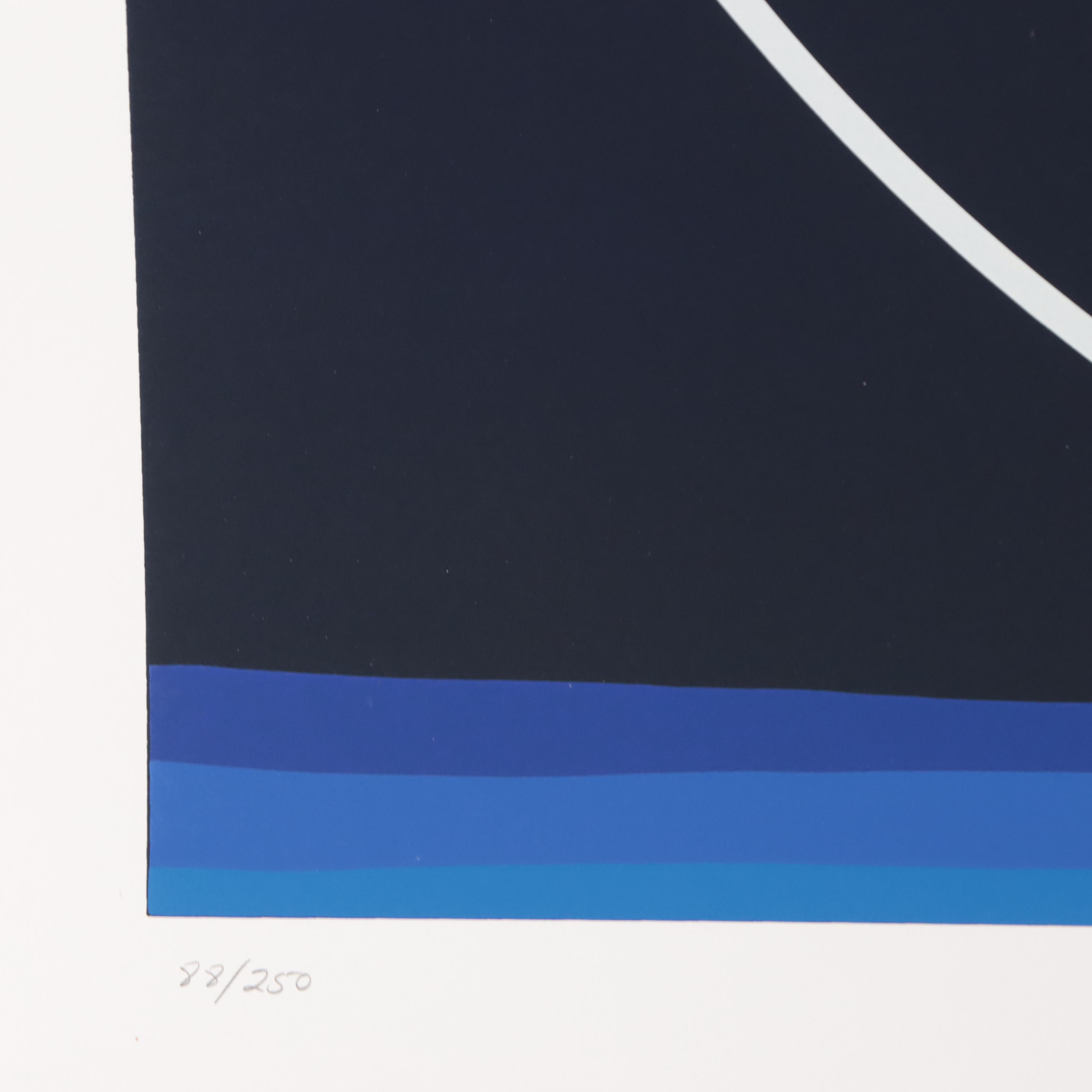 Thomas Whelan Benton Serigraph "White Cap," 1979