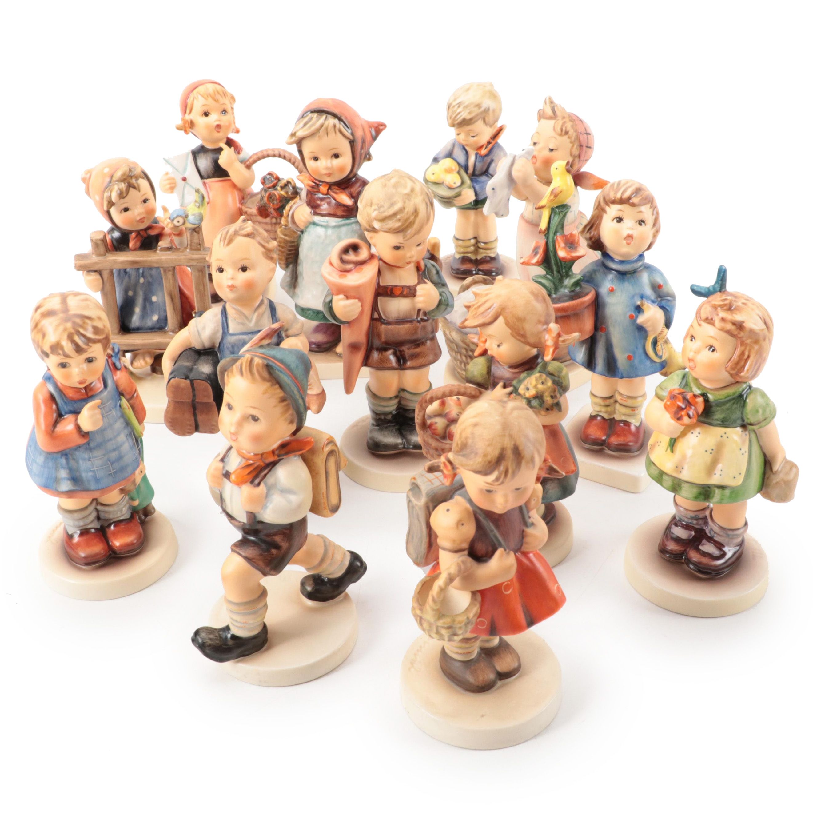 Goebel Hummel "Signs Of Spring" and Other Porcelain Hummel Figurines