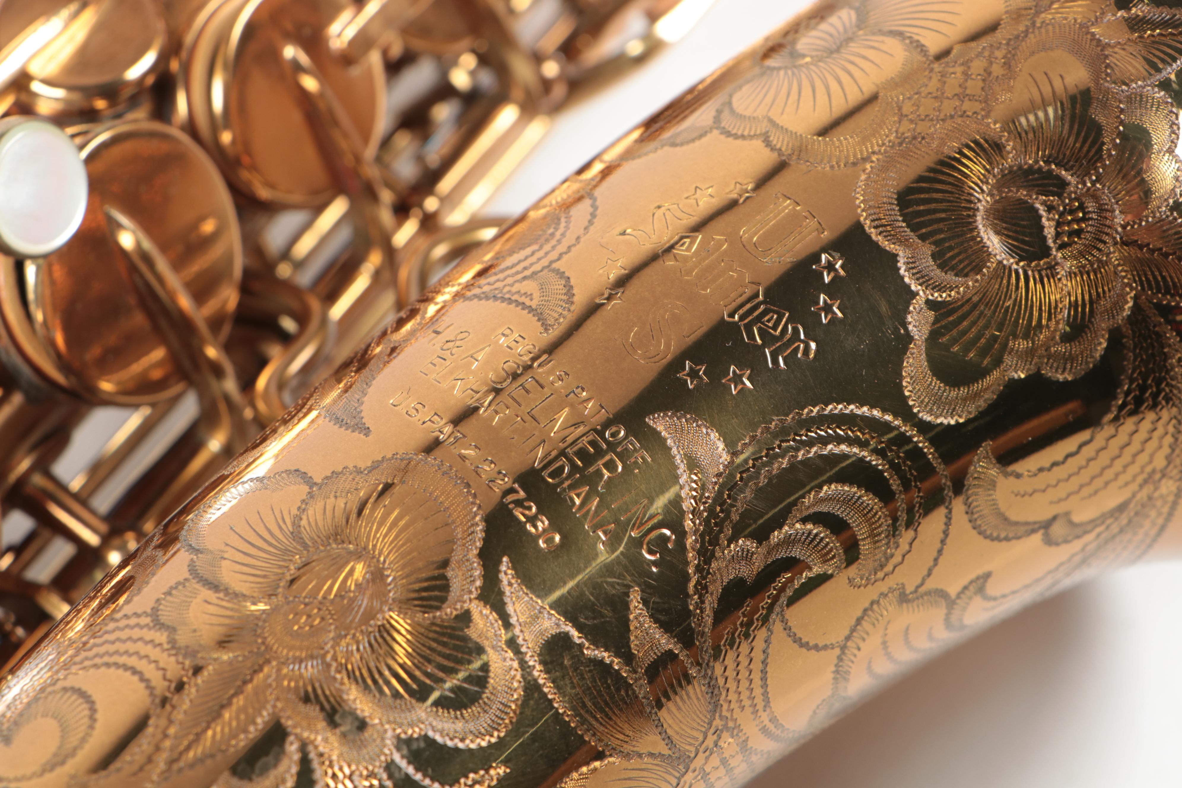 H&A Selmer Alto Saxophone with Case and Stand, Mid-20th Century