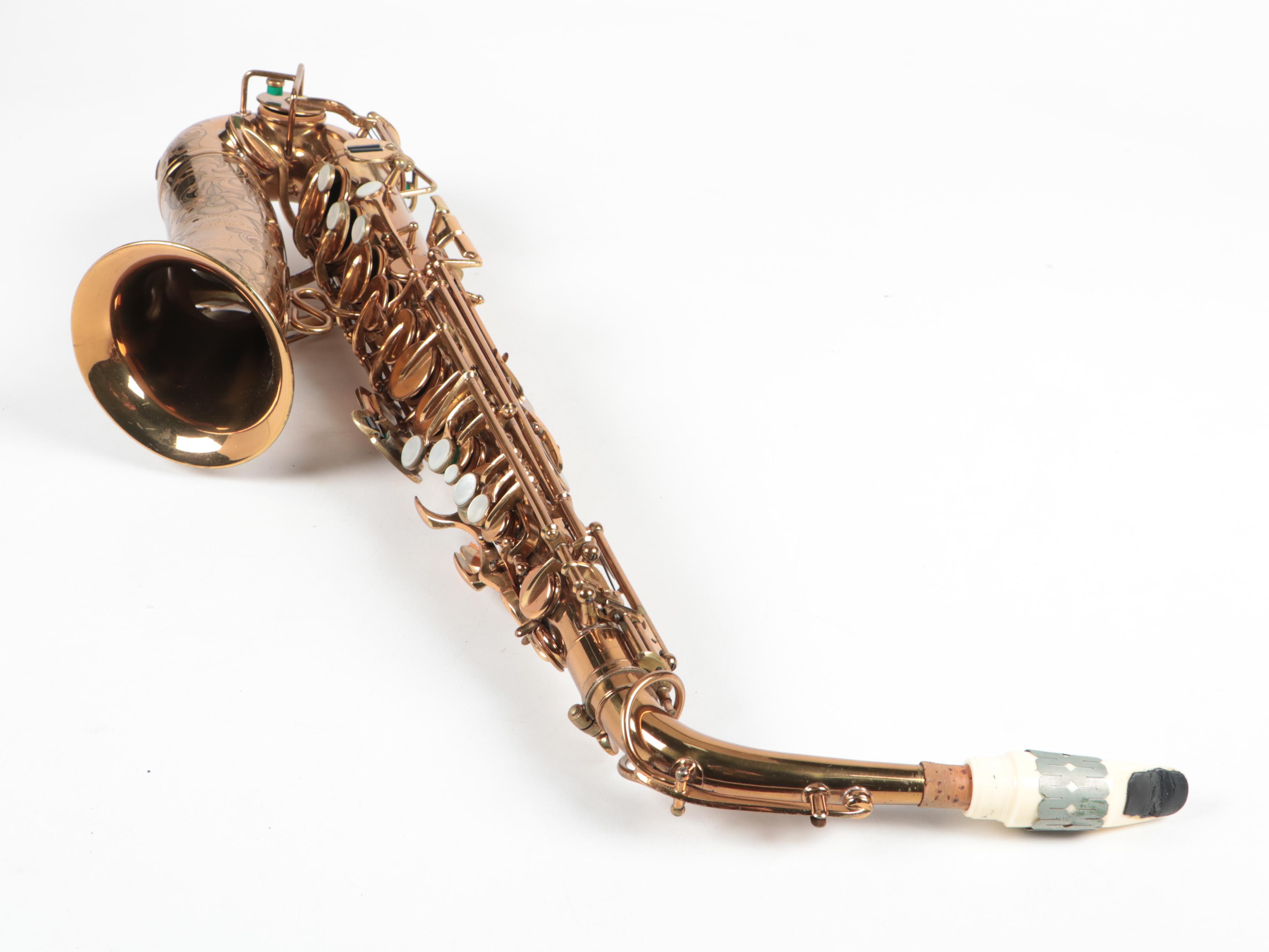 H&A Selmer Alto Saxophone with Case and Stand, Mid-20th Century