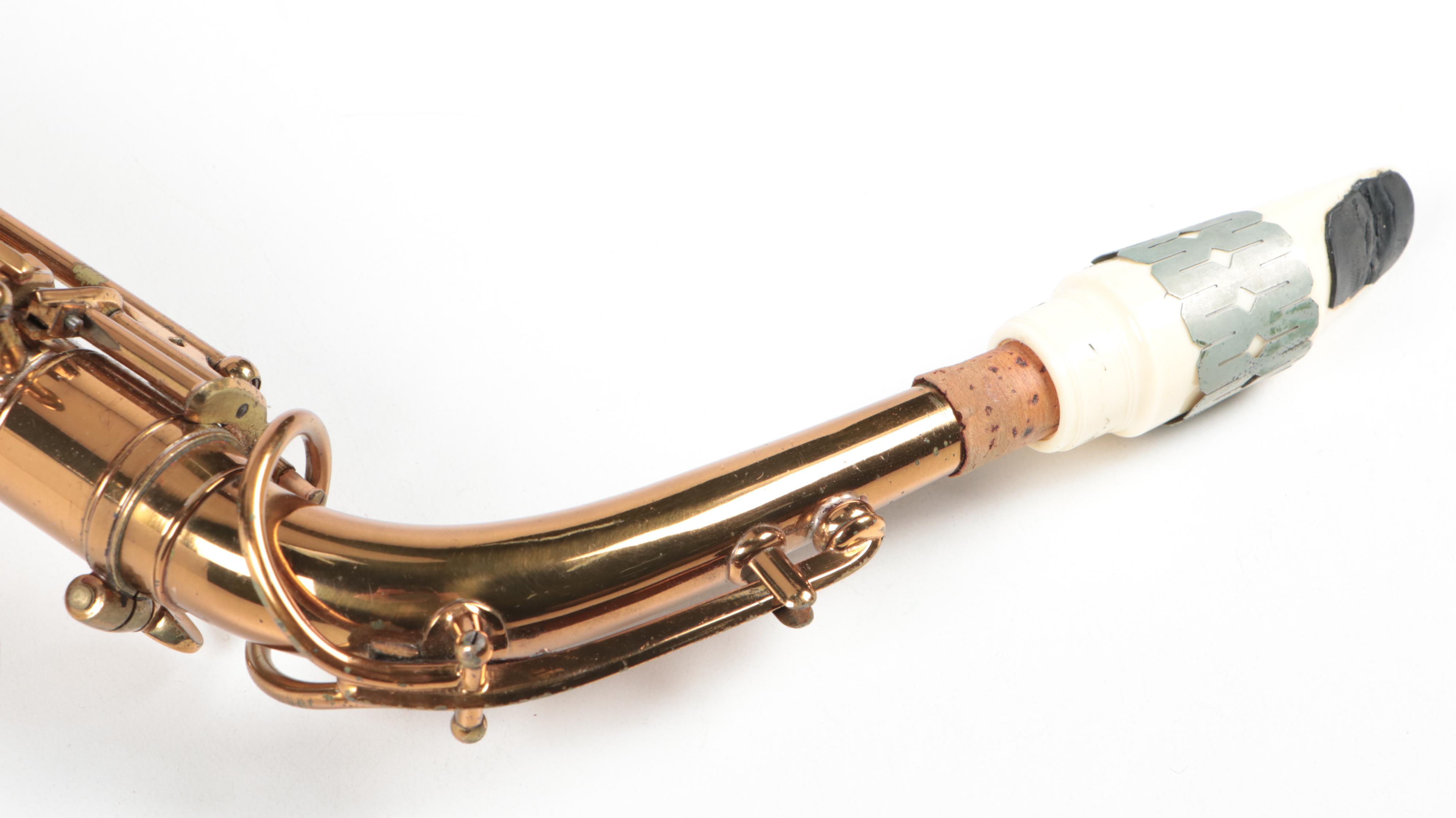 H&A Selmer Alto Saxophone with Case and Stand, Mid-20th Century