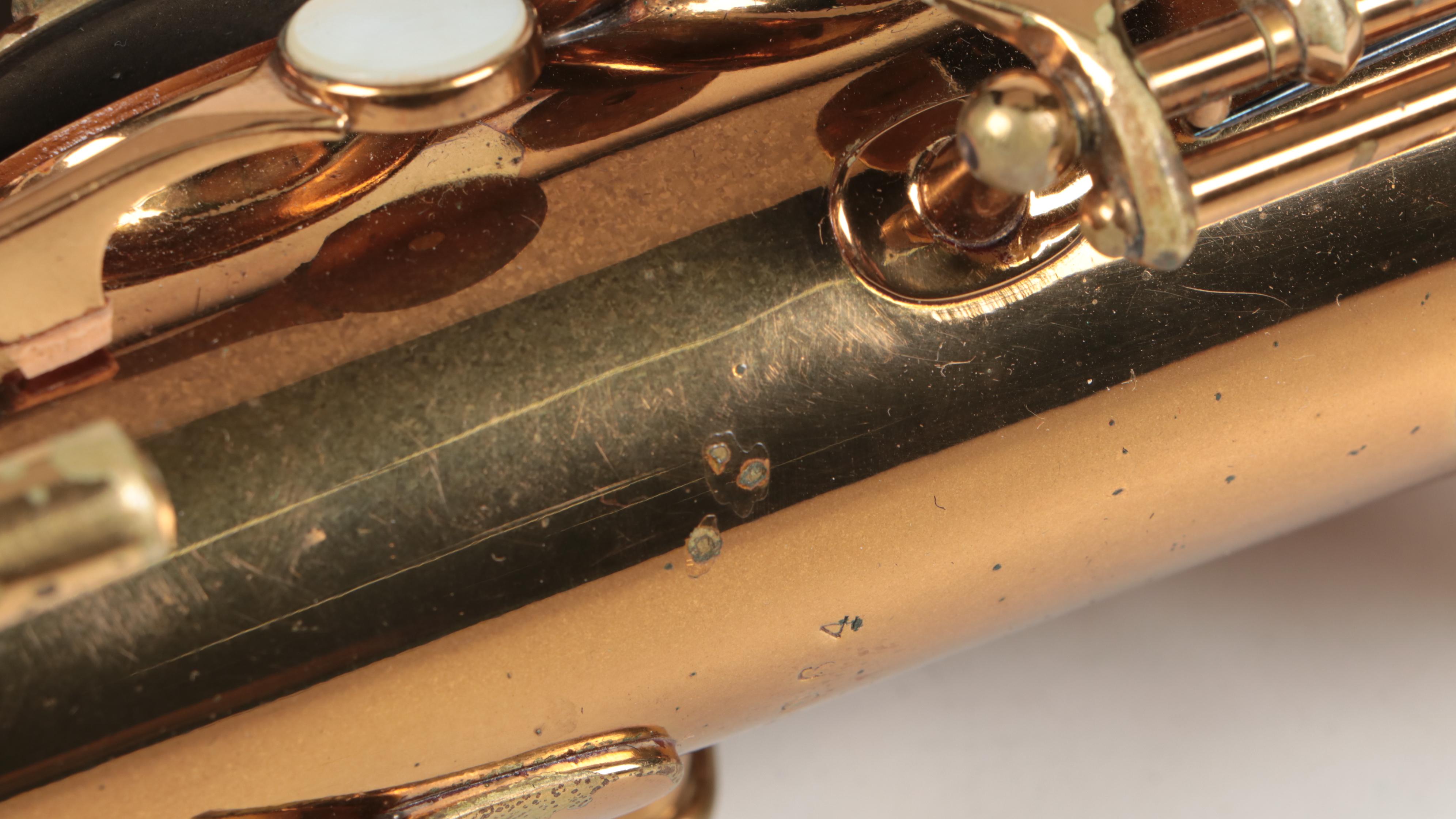 H&A Selmer Alto Saxophone with Case and Stand, Mid-20th Century