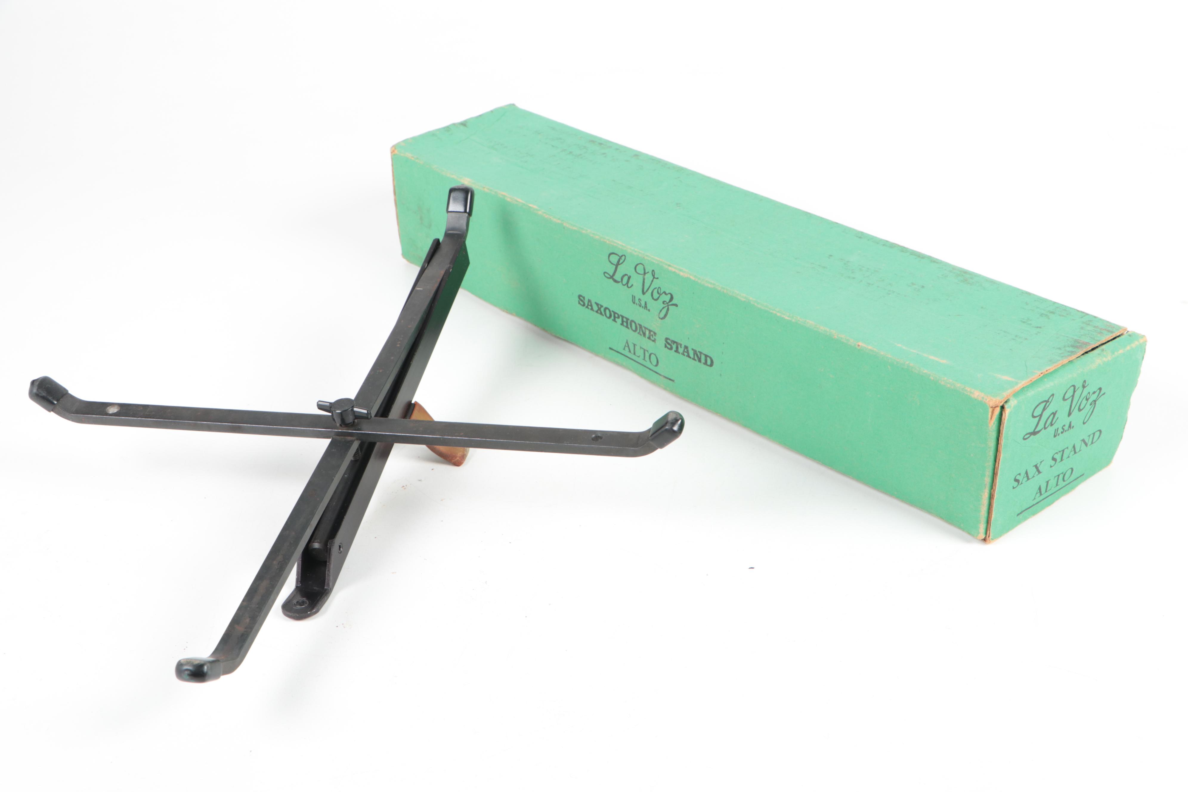 H&A Selmer Alto Saxophone with Case and Stand, Mid-20th Century