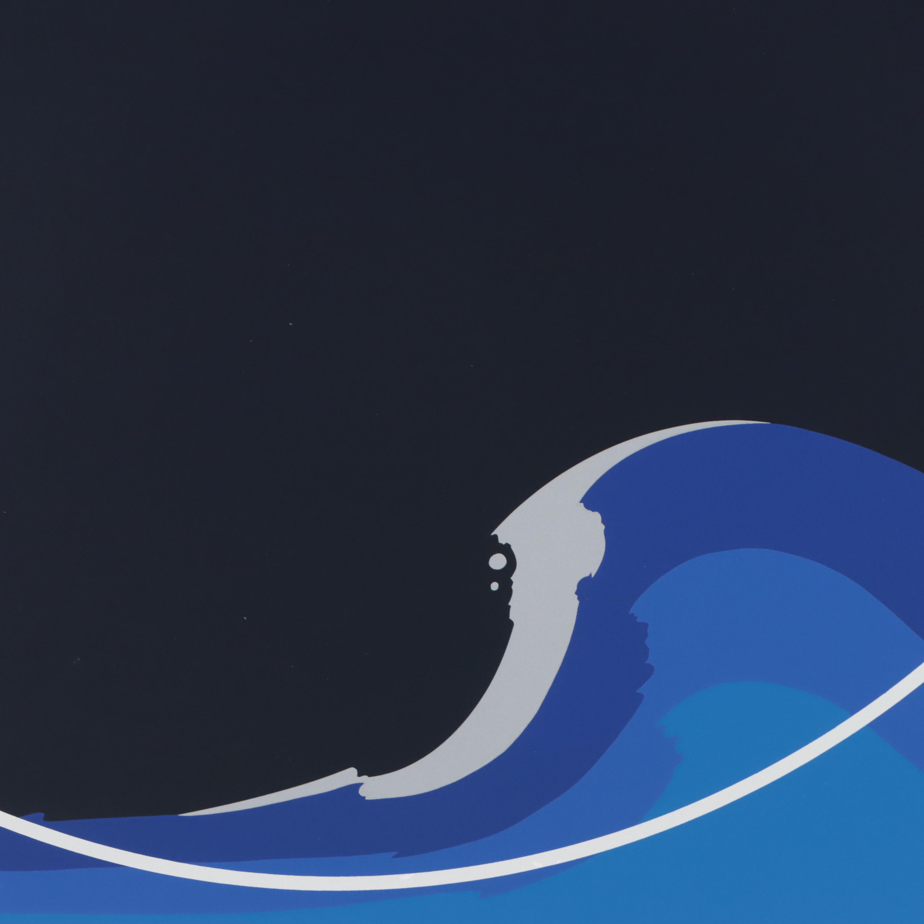 Thomas Whelan Benton Serigraph "White Cap," 1979