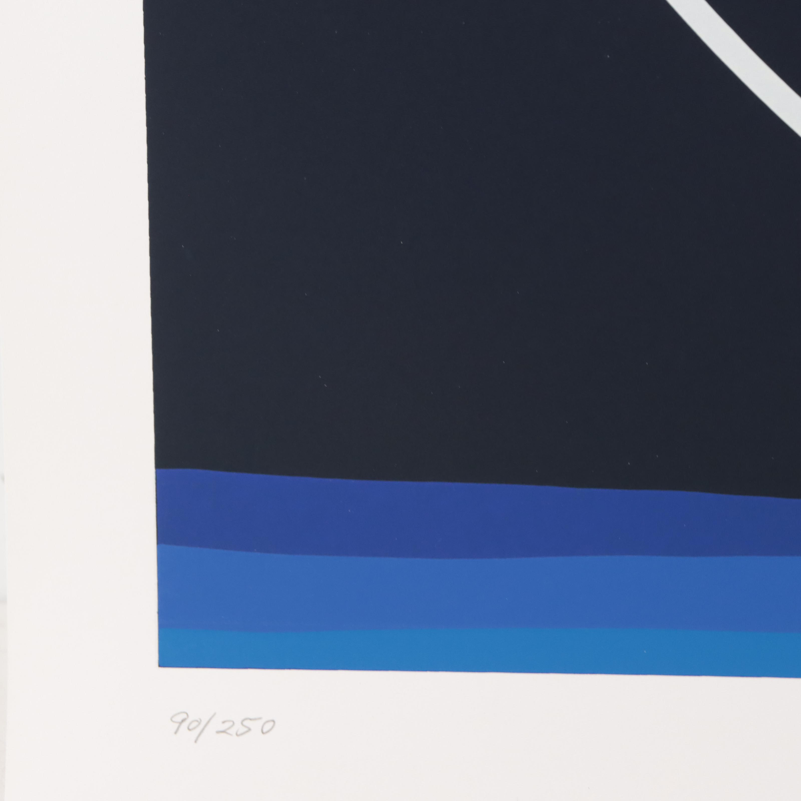 Thomas Whelan Benton Serigraph "White Cap," 1979