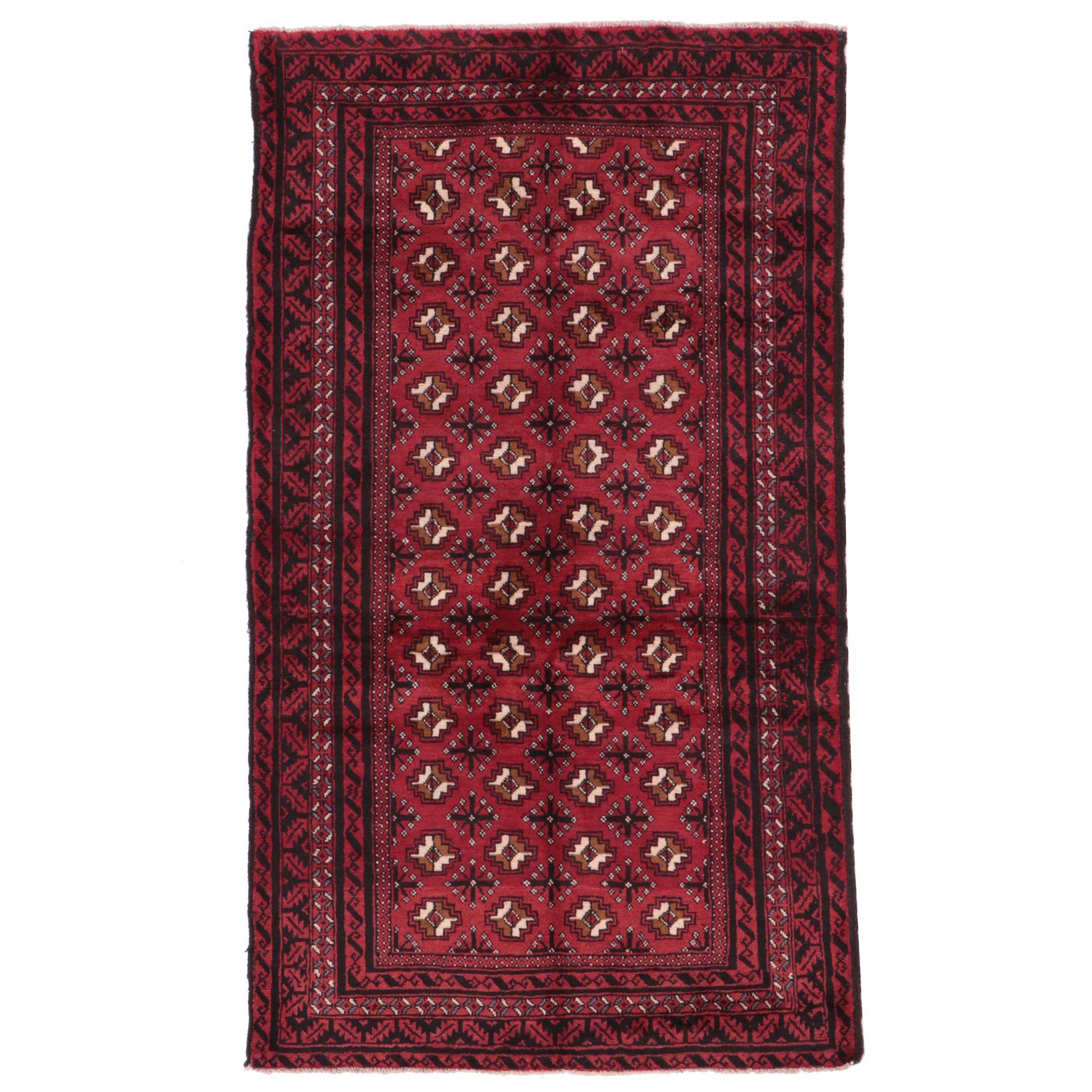 3'10 x 6'8 Hand-Knotted Persian Baluch Area Rug