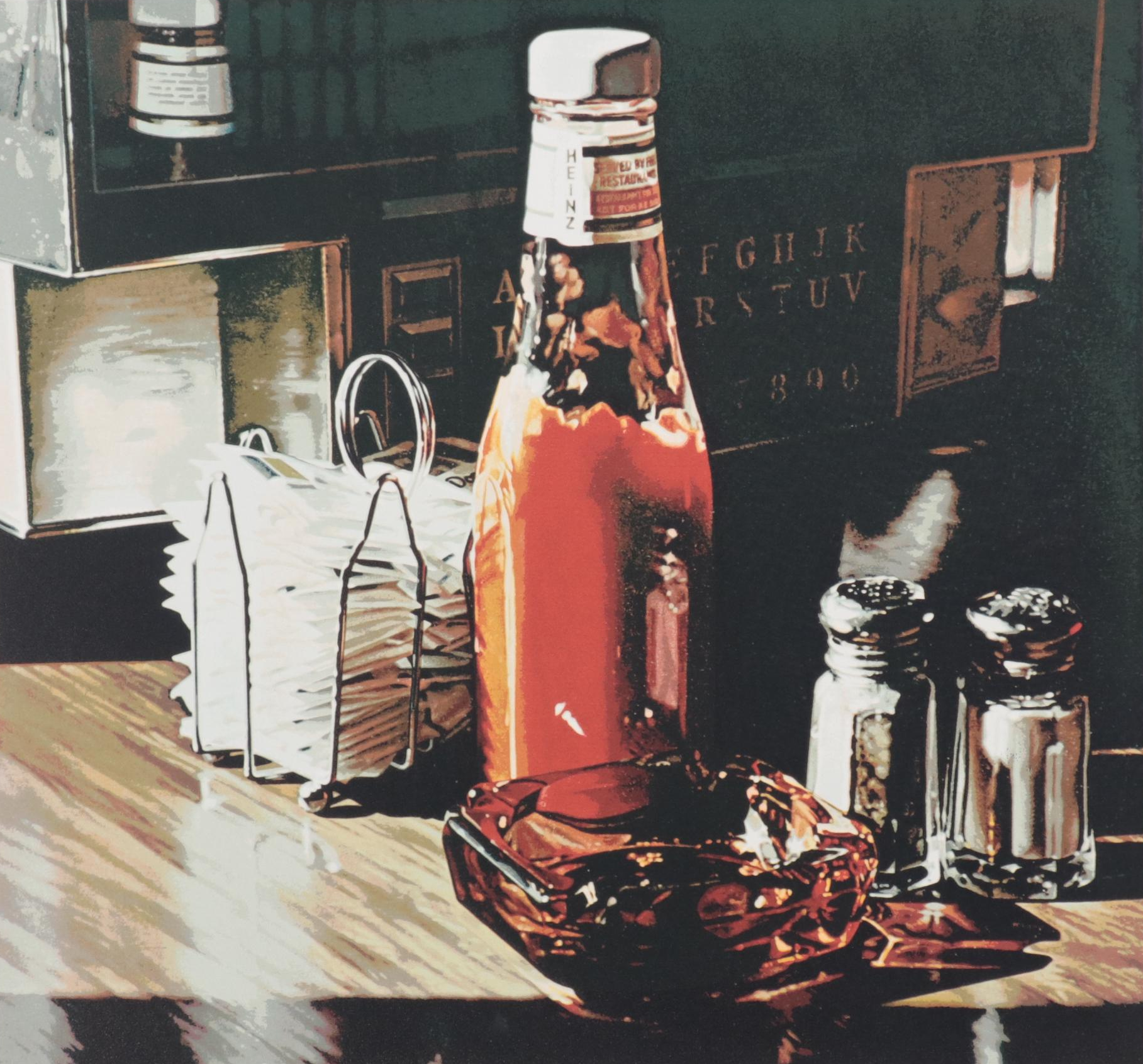 Ralph Goings Serigraph "Still Life with Sugars," 1981