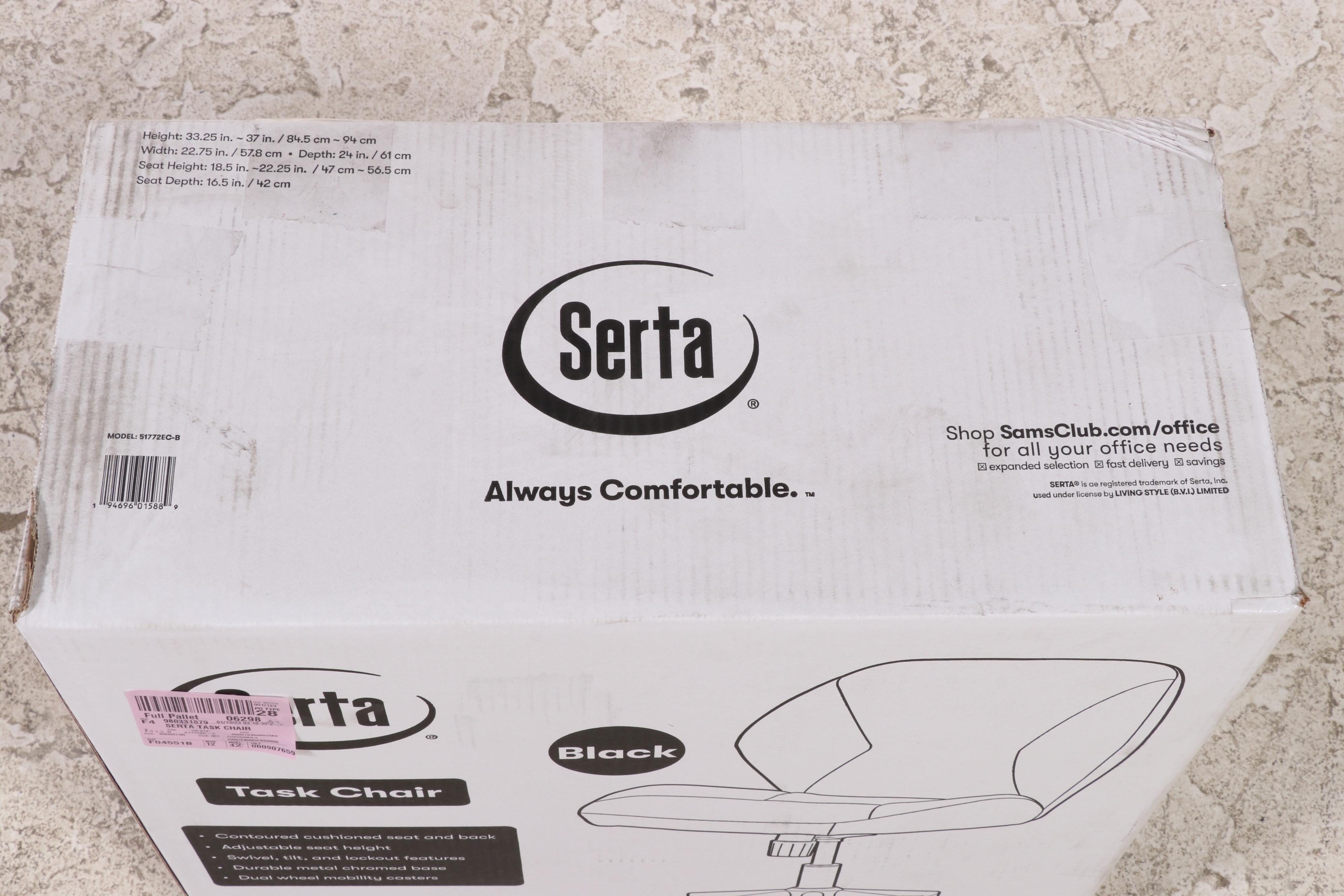 Serta Task Chair in Black