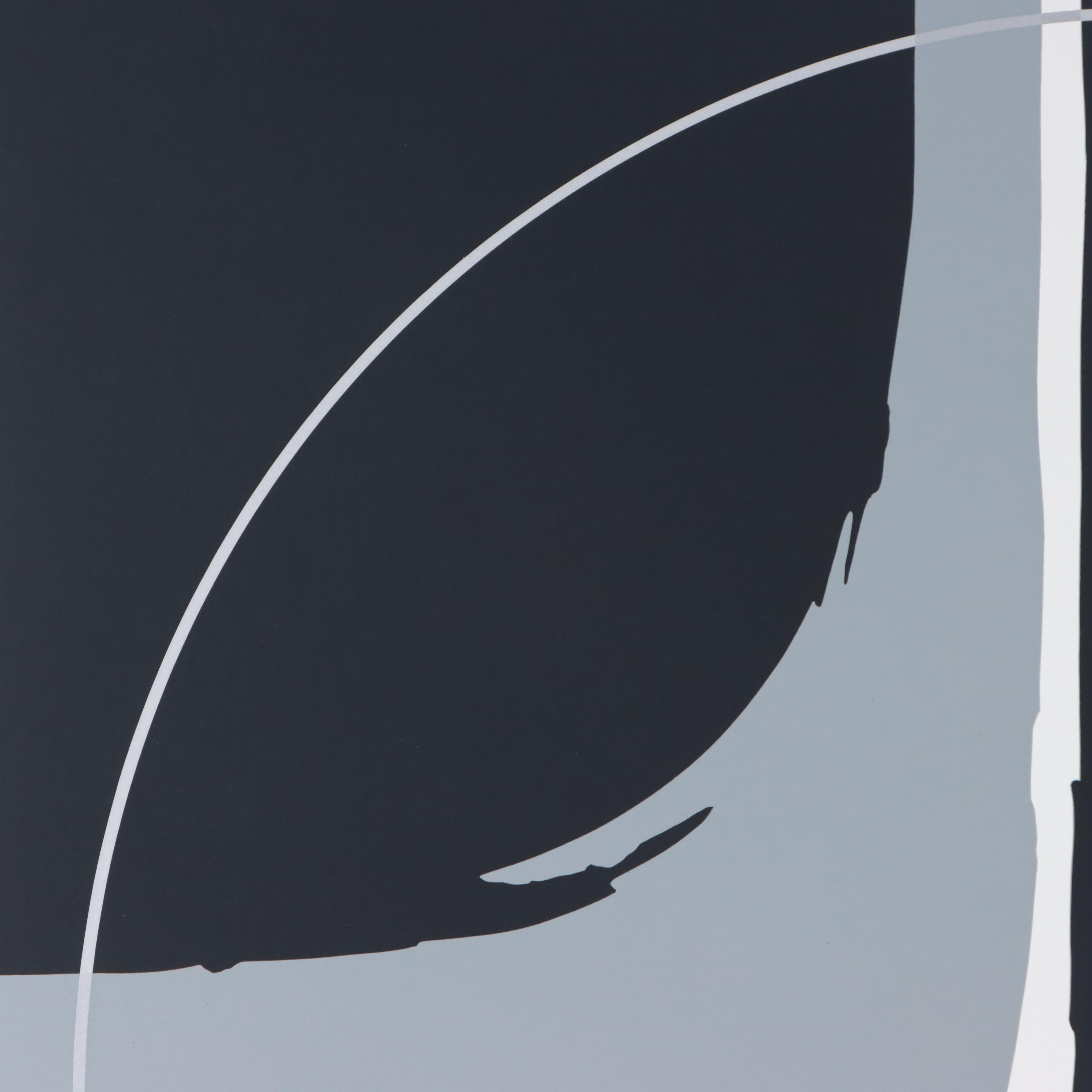 Thomas Whelan Benton Serigraph "Earthline Red," 1981