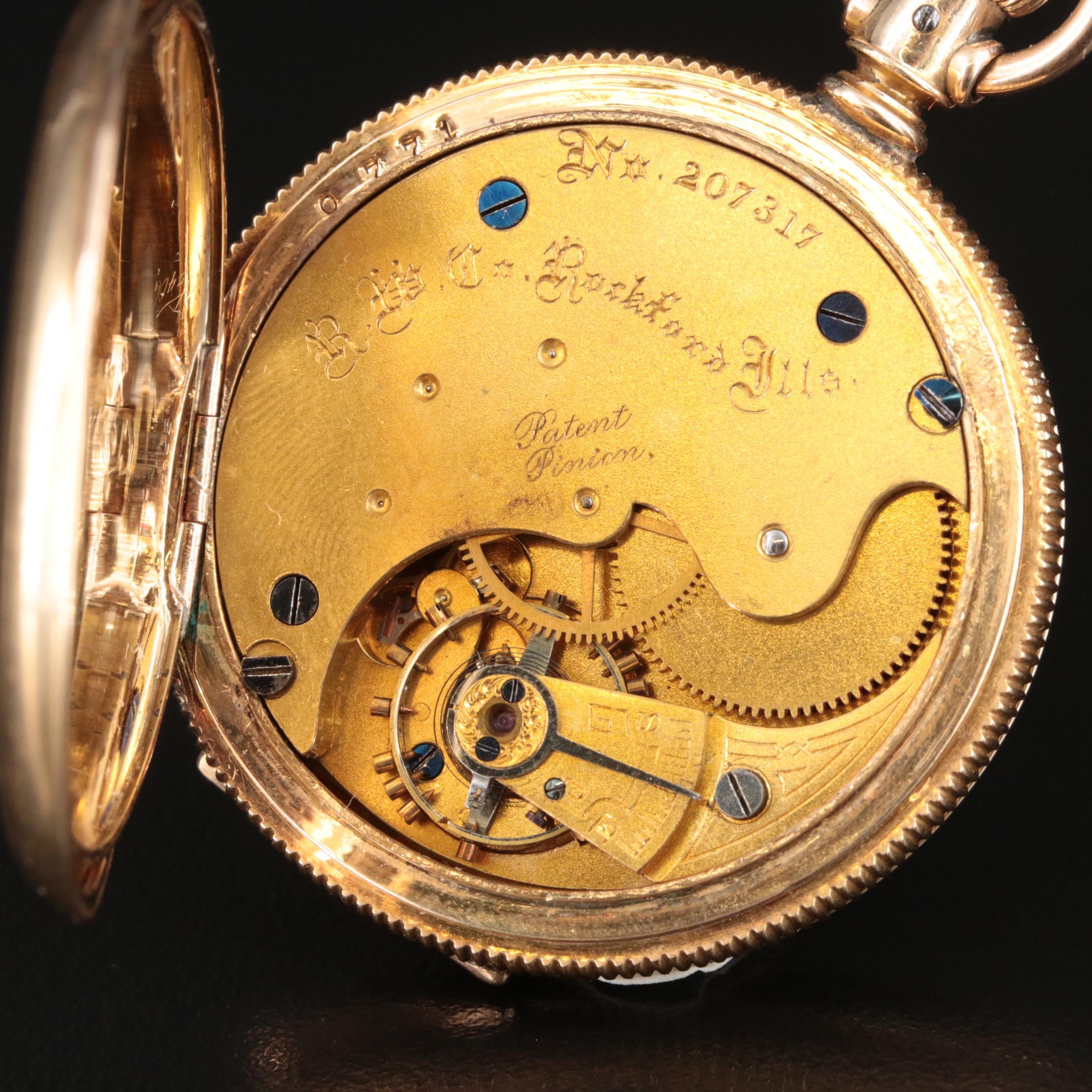 1885 Rockford Hunting Case Pocket Watch