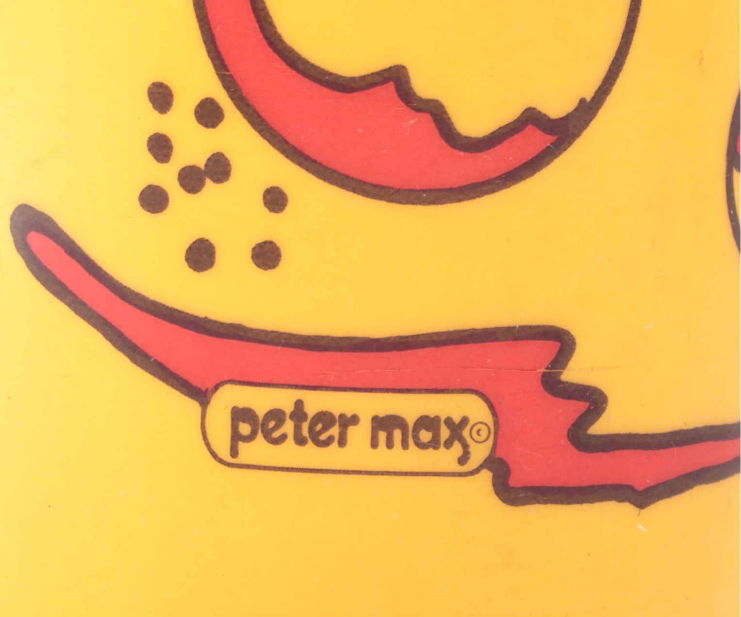 Peter Max Enterprises Inc. 1972 Plastic Cup with Lid