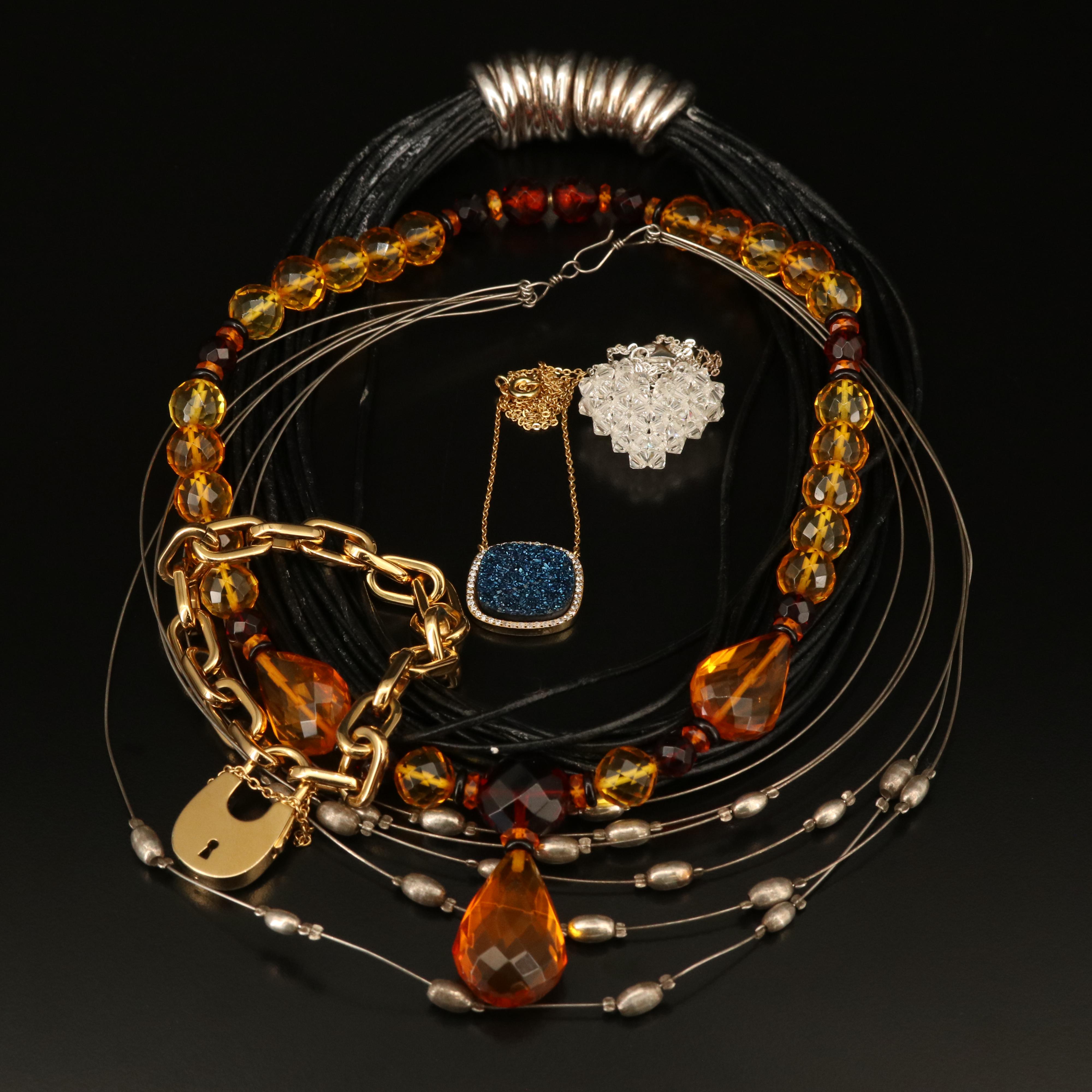 Michael Kors Lock Bracelet, Israeli and Sterling Jewelry Selection