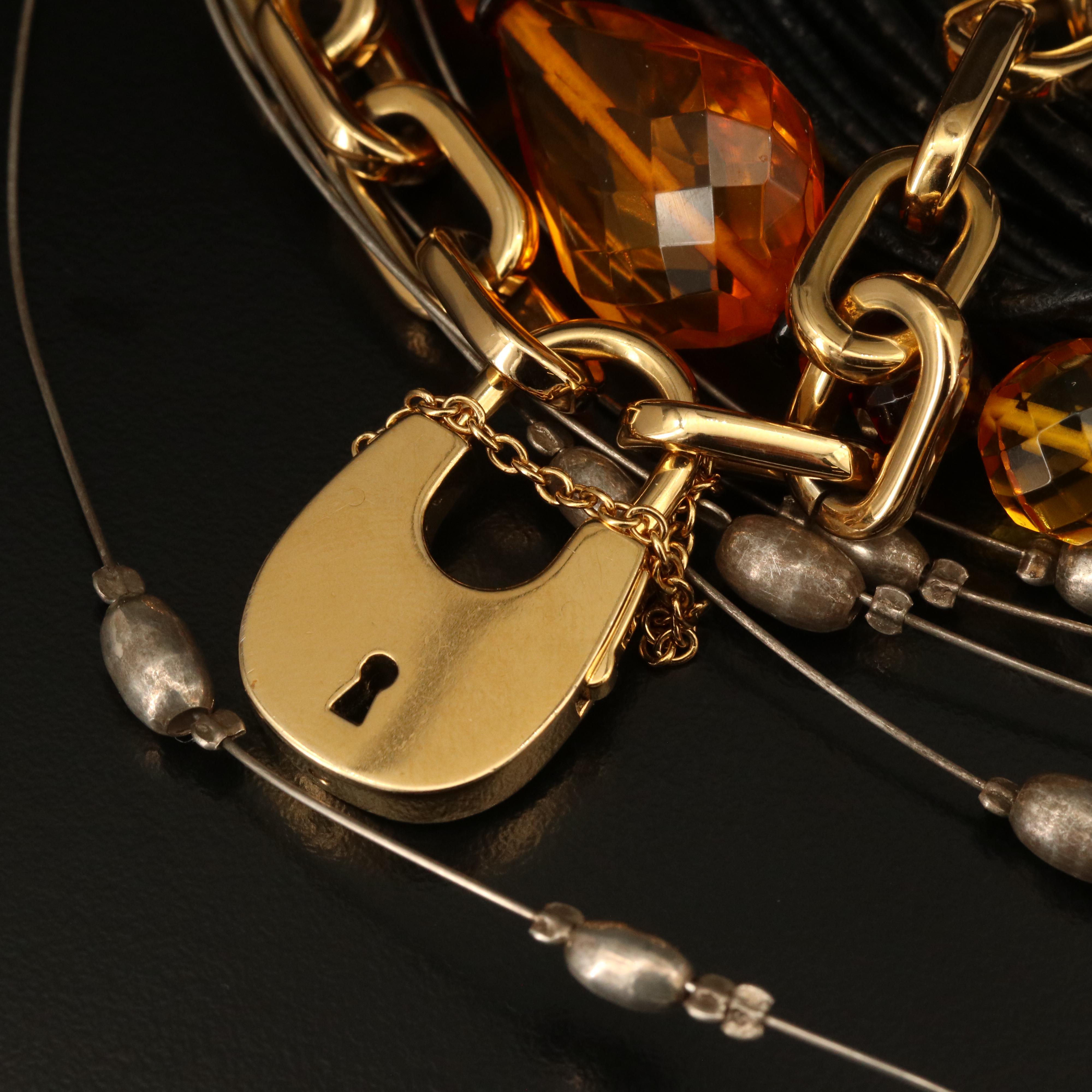 Michael Kors Lock Bracelet, Israeli and Sterling Jewelry Selection