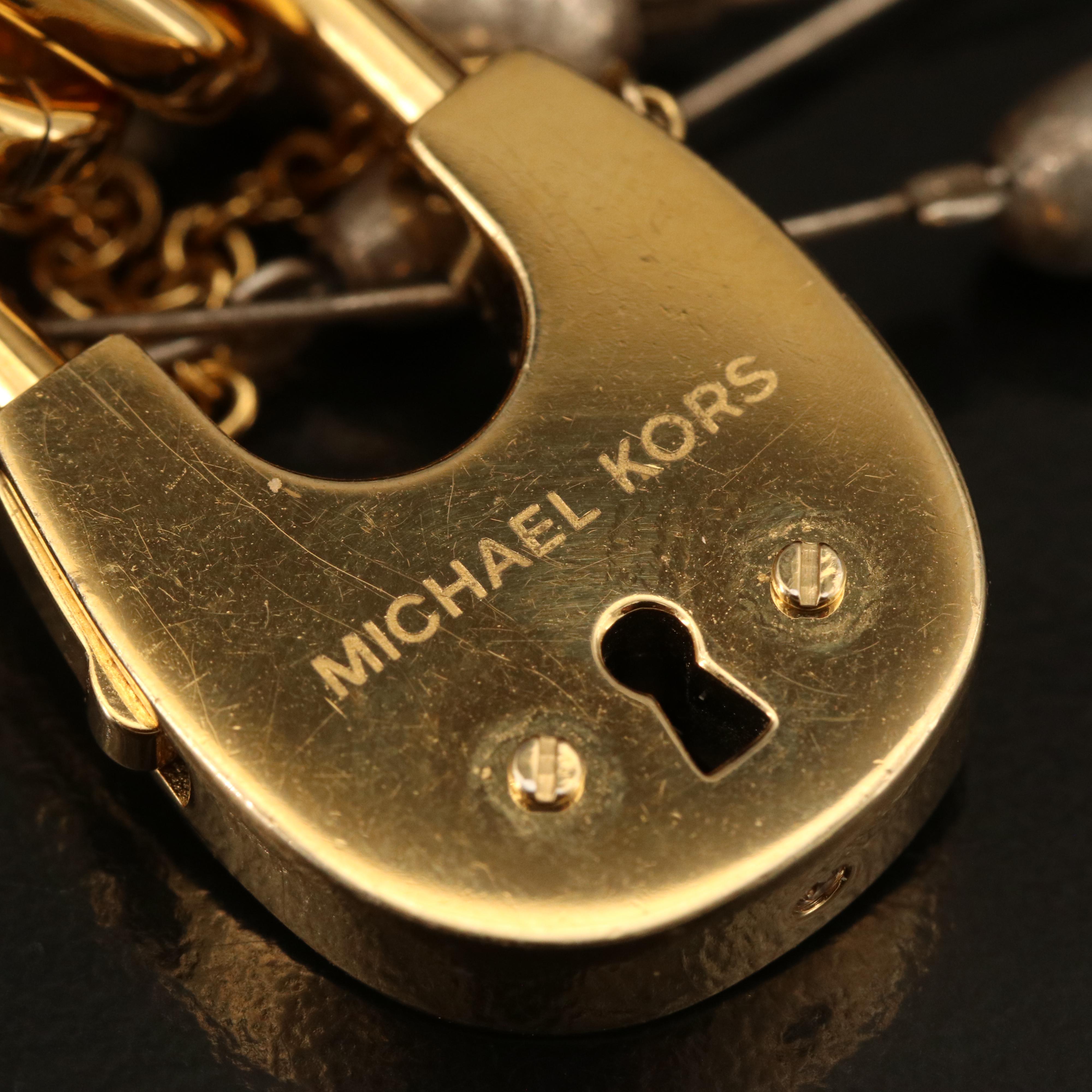 Michael Kors Lock Bracelet, Israeli and Sterling Jewelry Selection